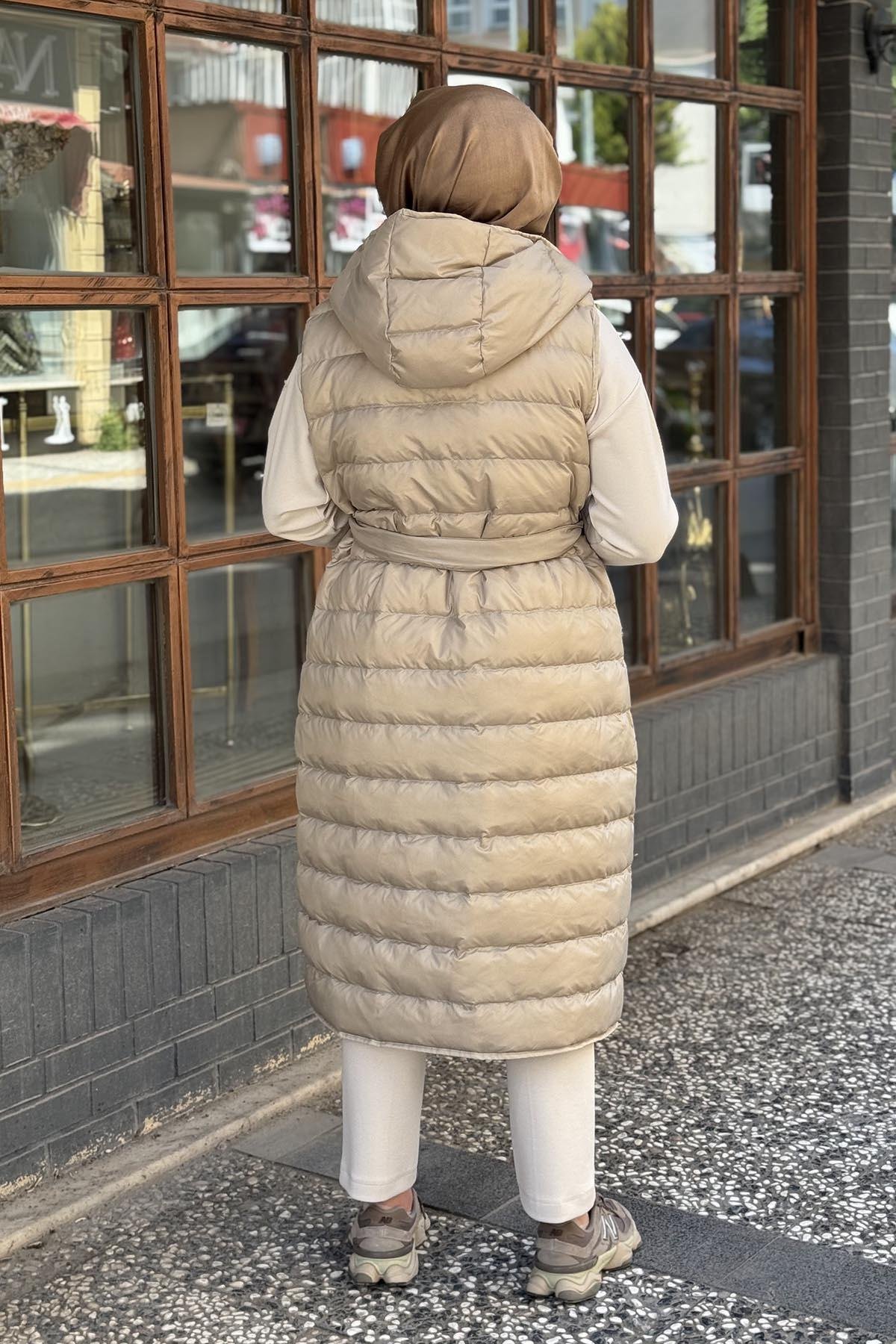 WOMANİA Yelek 18283 Bej