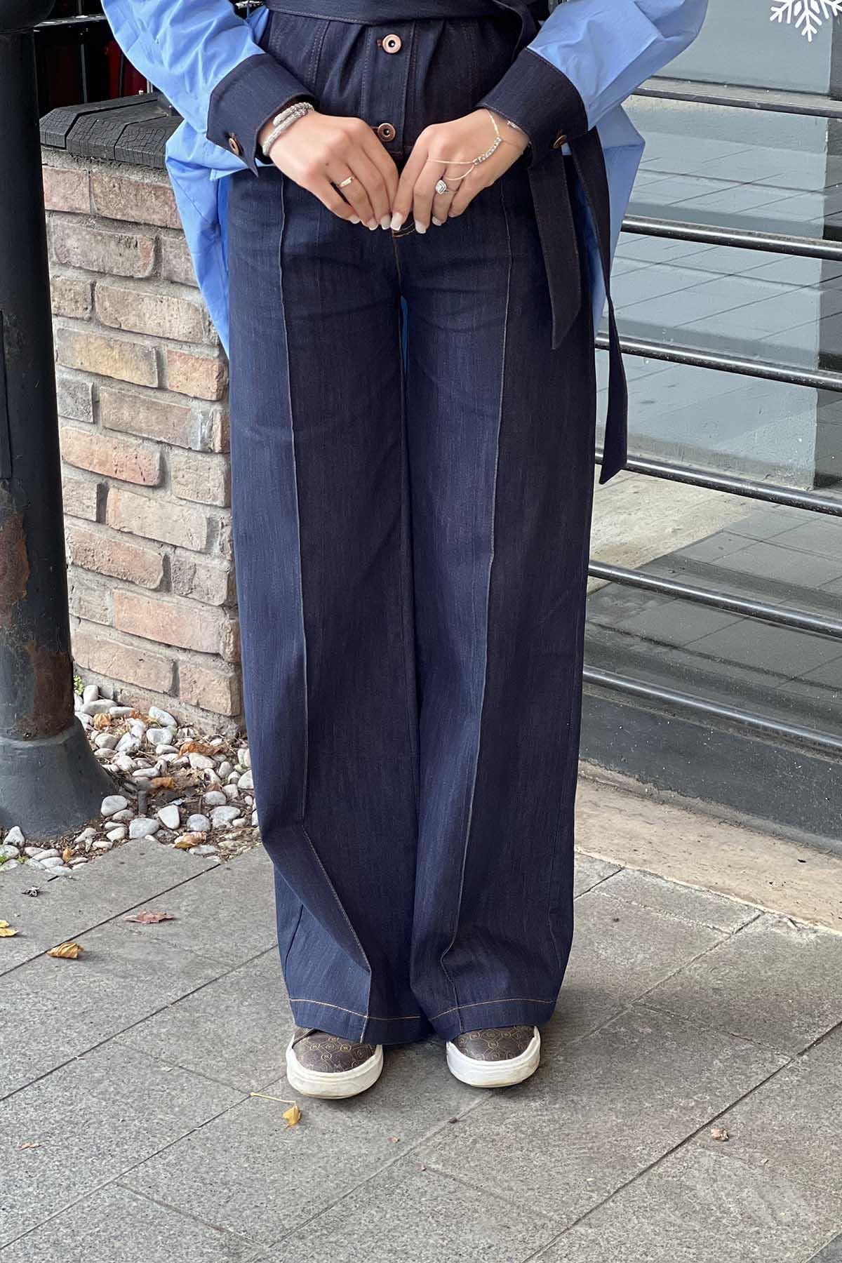 Yeşim Özcan Pantolon 124k12010 Lacivert