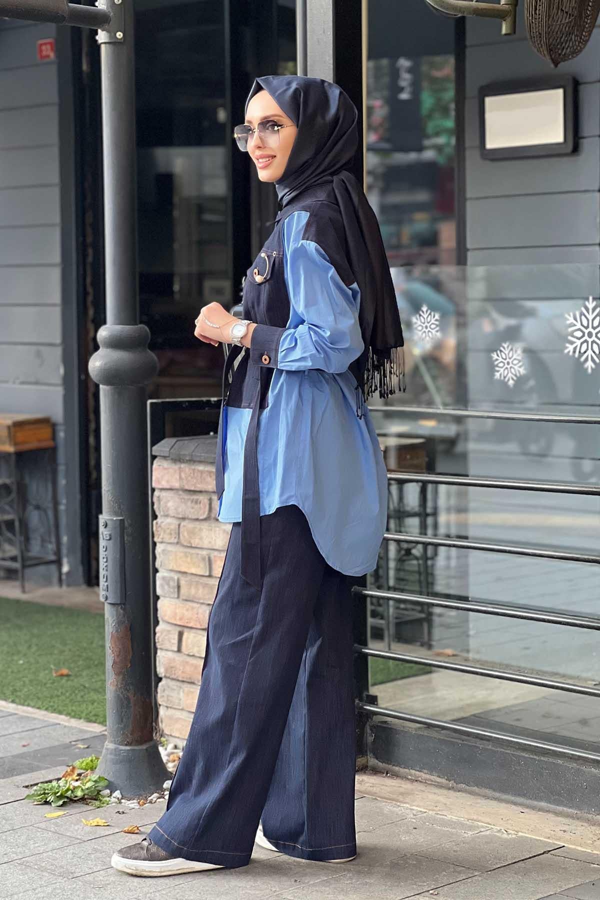 Yeşim Özcan Tunik 124k14013 Lacivert