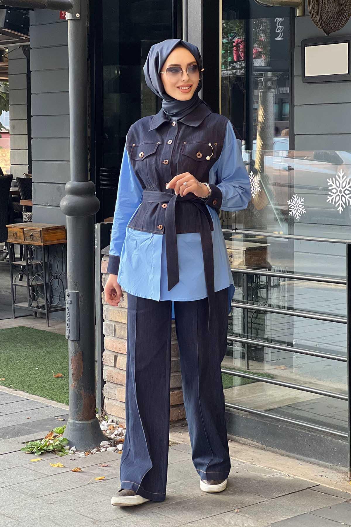 Yeşim Özcan Tunik 124k14013 Lacivert