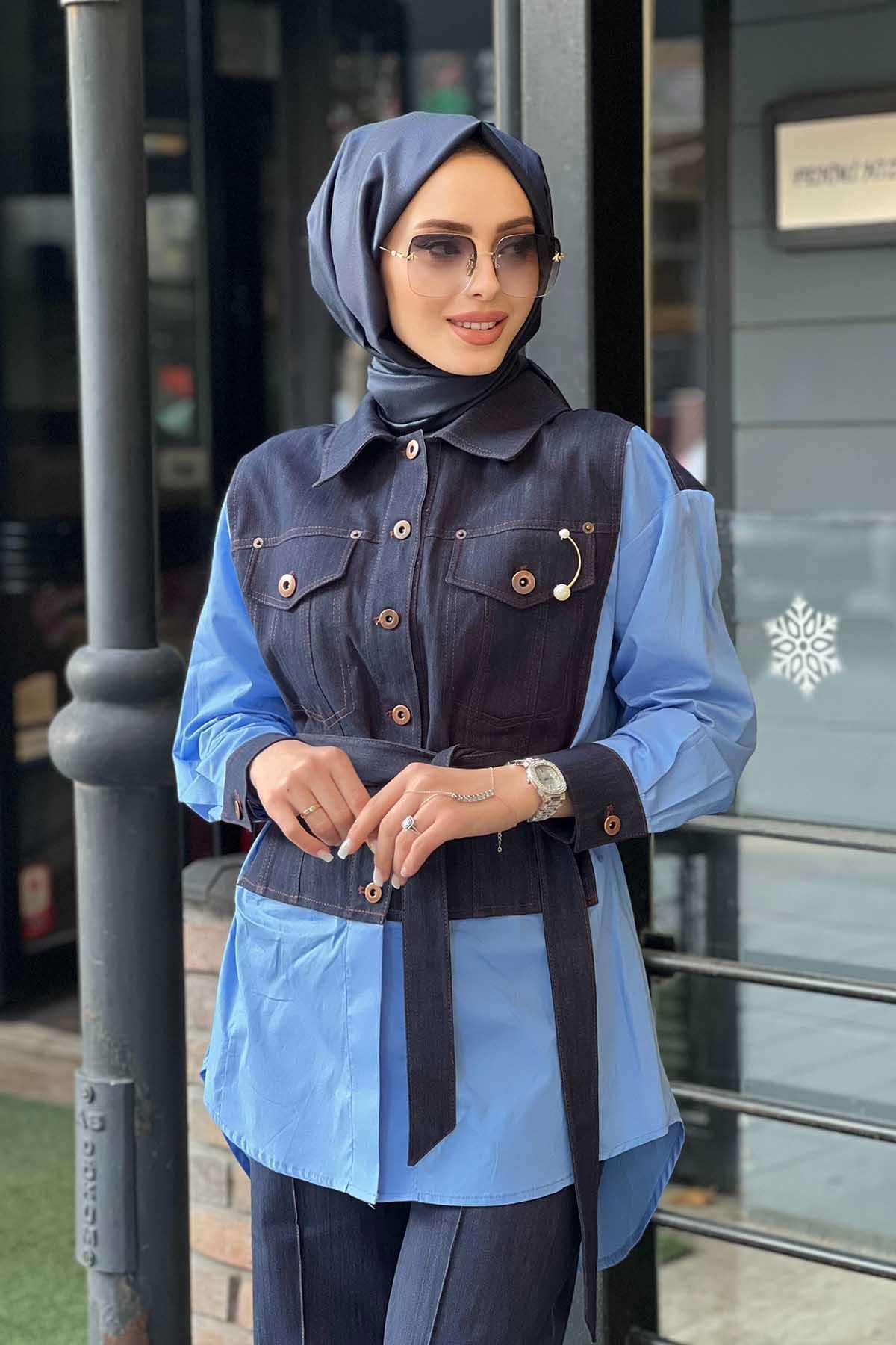 Yeşim Özcan Tunik 124k14013 Lacivert