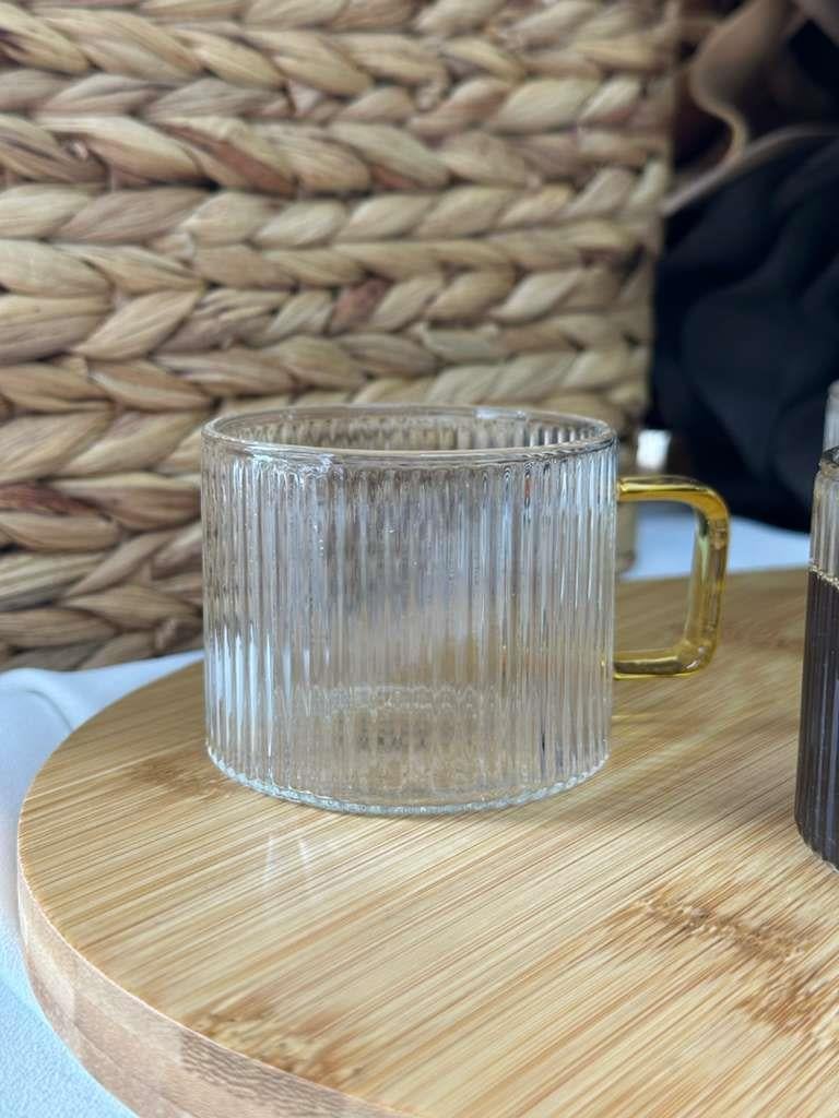 6'lı 150 ml Çay Kahve Espresso Cam Bardak Fincan