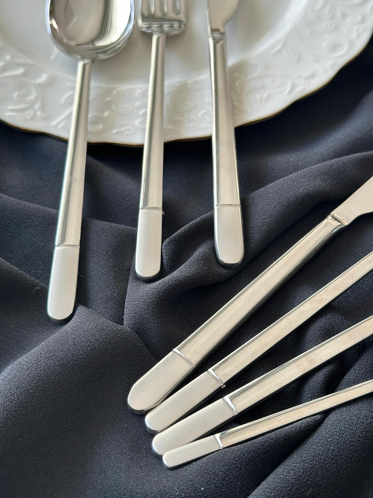 Allegra Touch Brush 42 Parça 6 Kişilik Çatal Kaşık Bıçak Seti