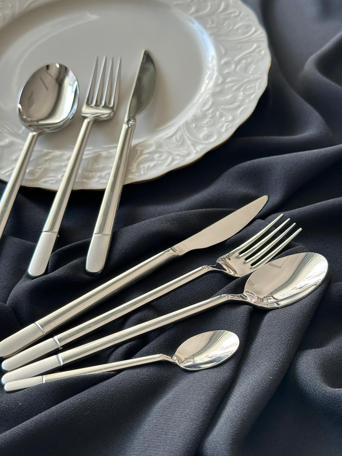 Allegra Touch Brush 42 Parça 6 Kişilik Çatal Kaşık Bıçak Seti