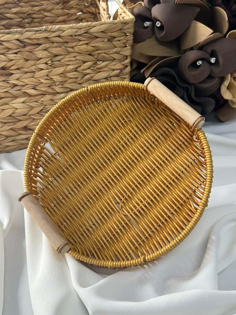 Bambu Yuvarlak Tepsi 24x24x4cm