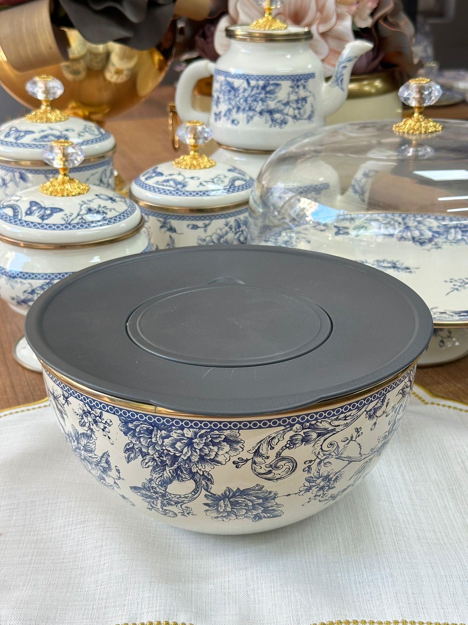 Blue Life Emaye Çırpıcı Rende Seti