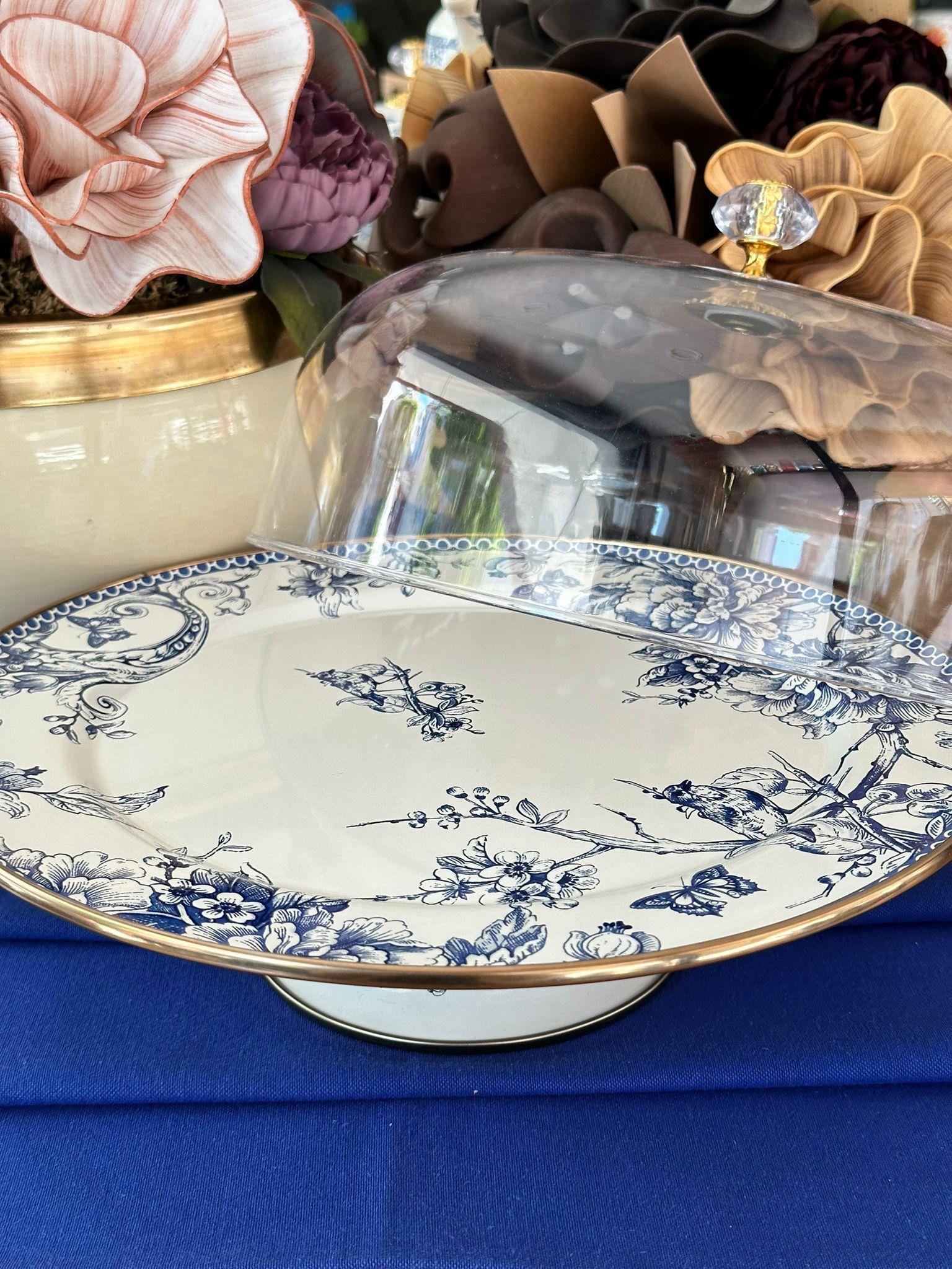 Blue Life Emaye Kek Fanusu