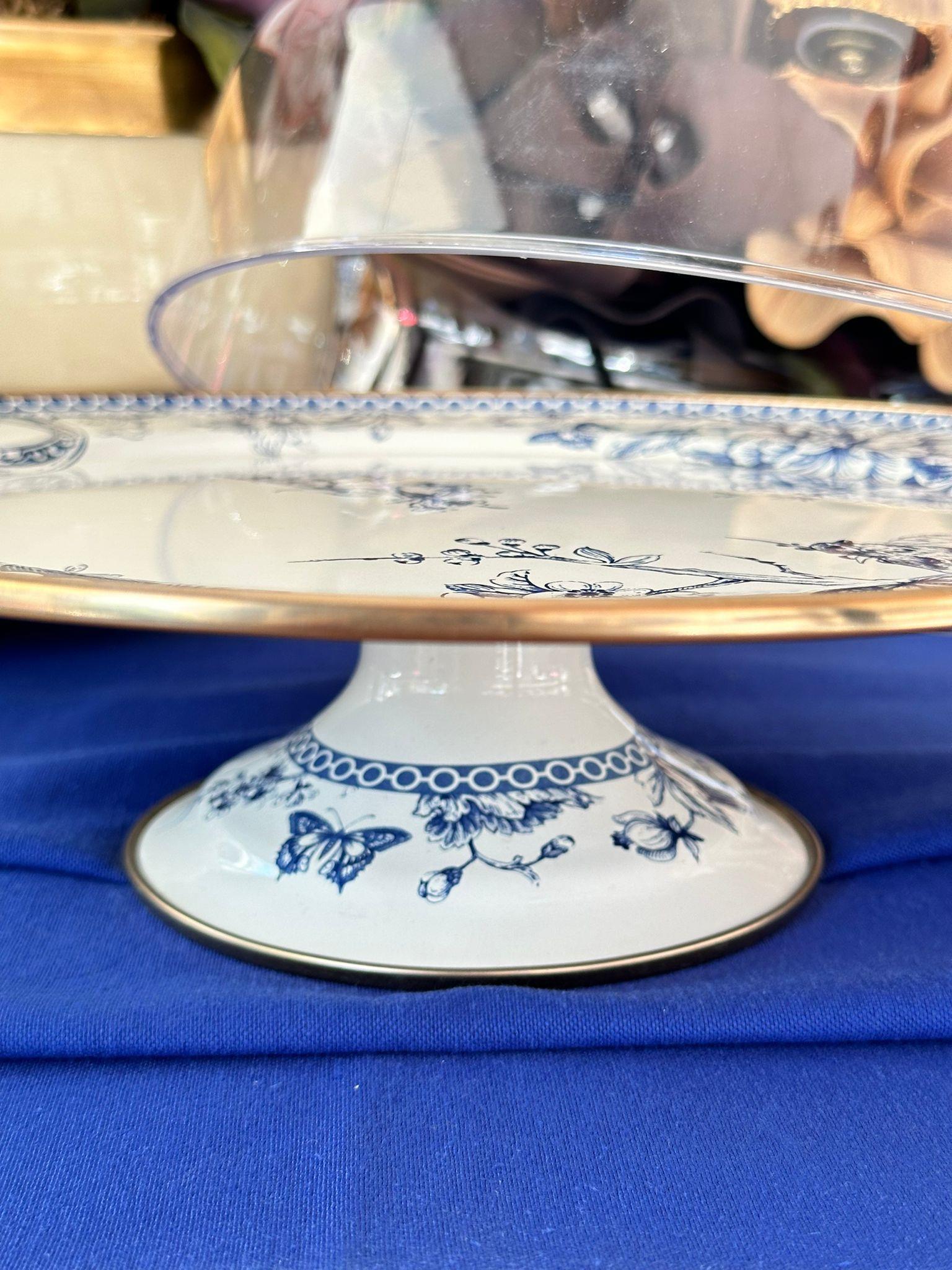 Blue Life Emaye Kek Fanusu