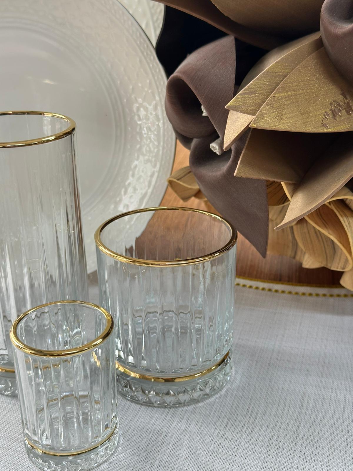 Elysia Gold 18 Parça 6 Kişilik Su Takımı
