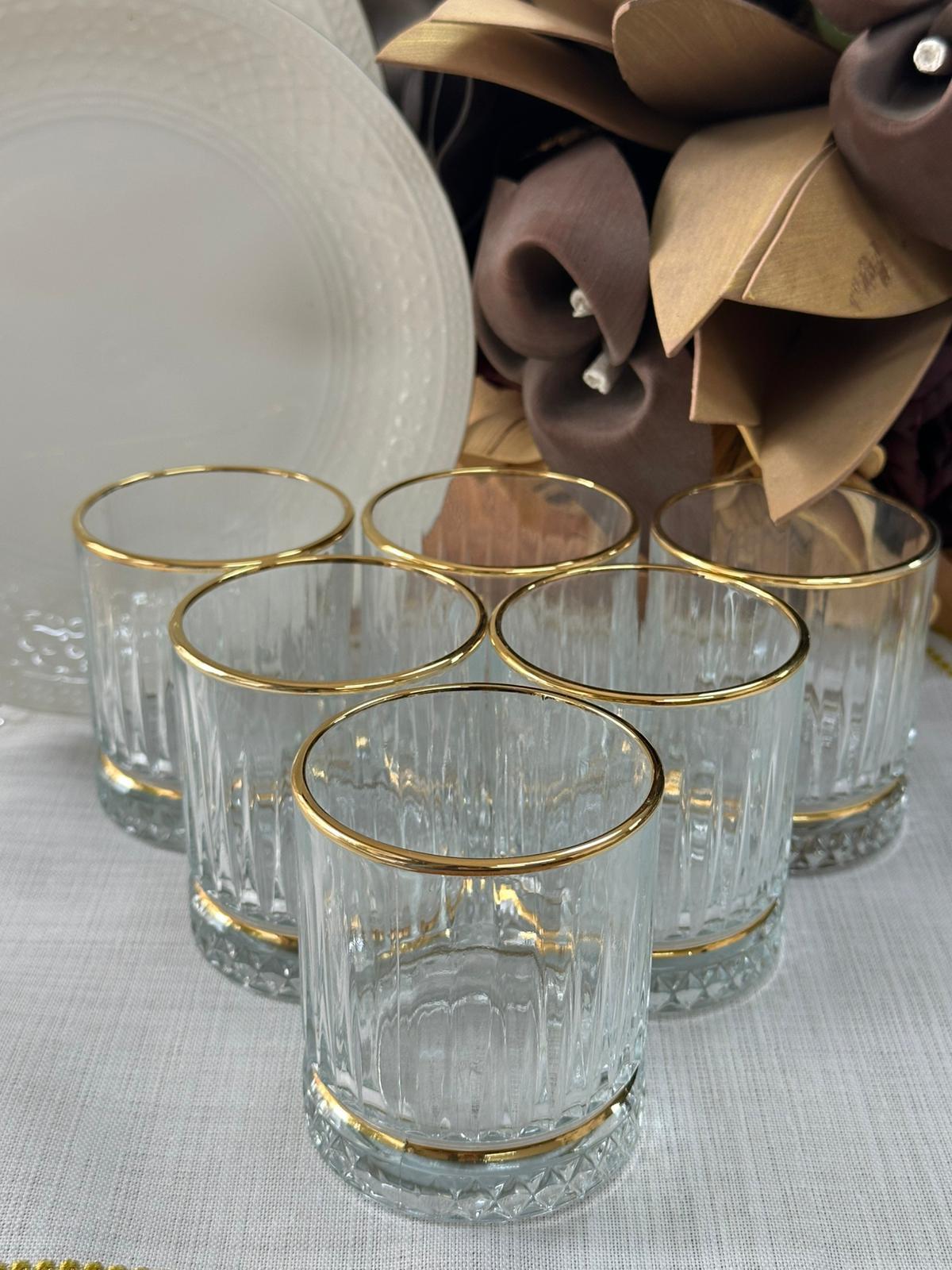 Elysia Gold 18 Parça 6 Kişilik Su Takımı