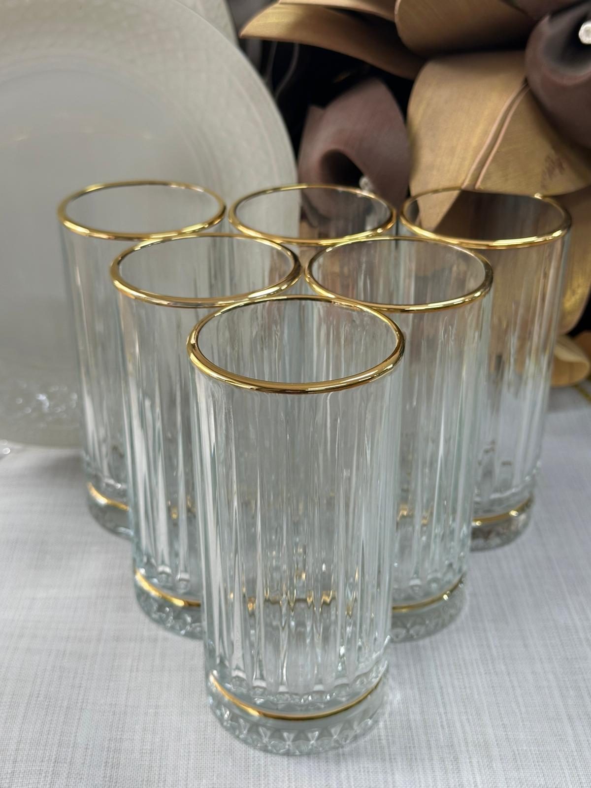 Elysia Gold 18 Parça 6 Kişilik Su Takımı