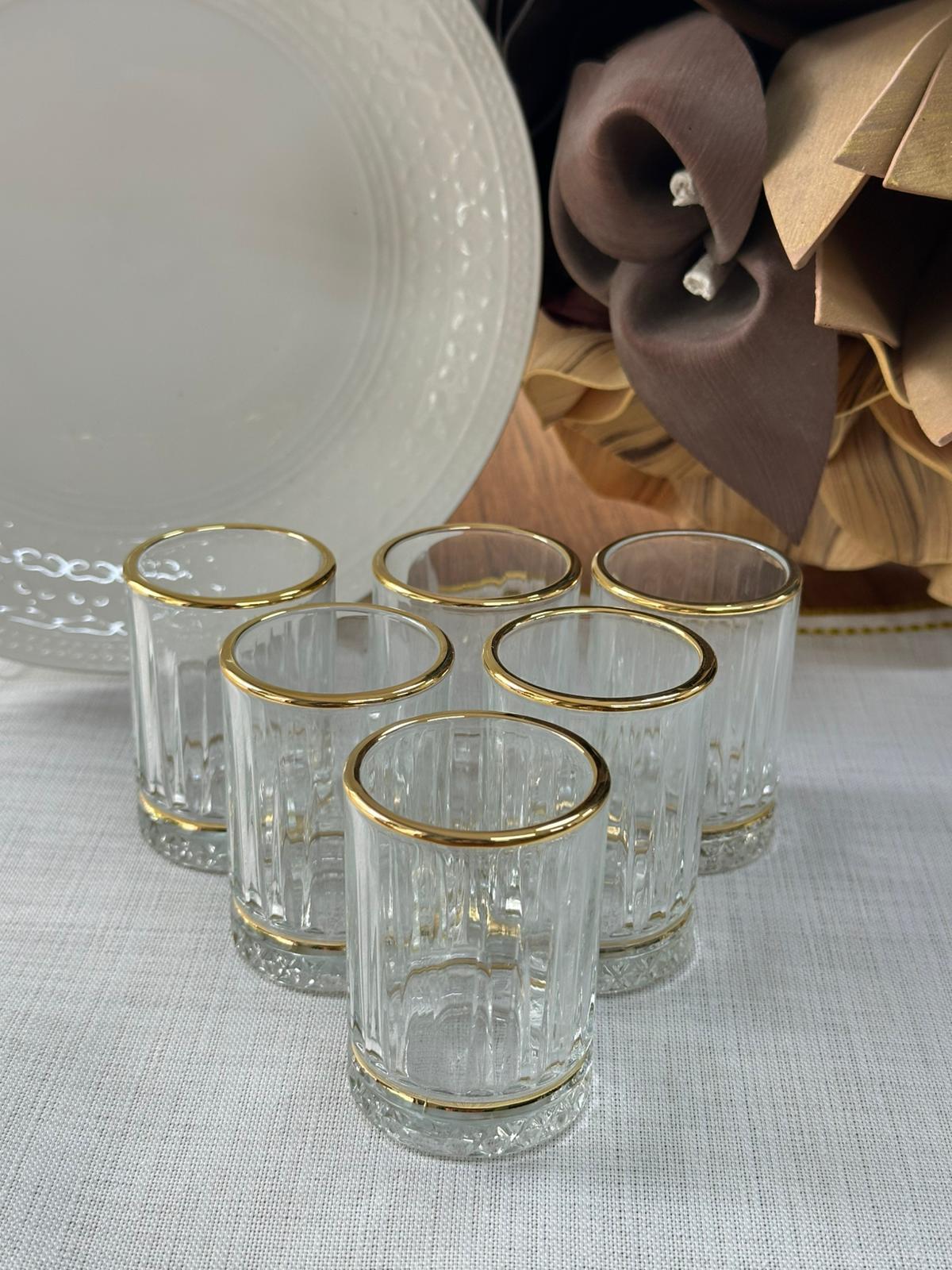 Elysia Gold 18 Parça 6 Kişilik Su Takımı