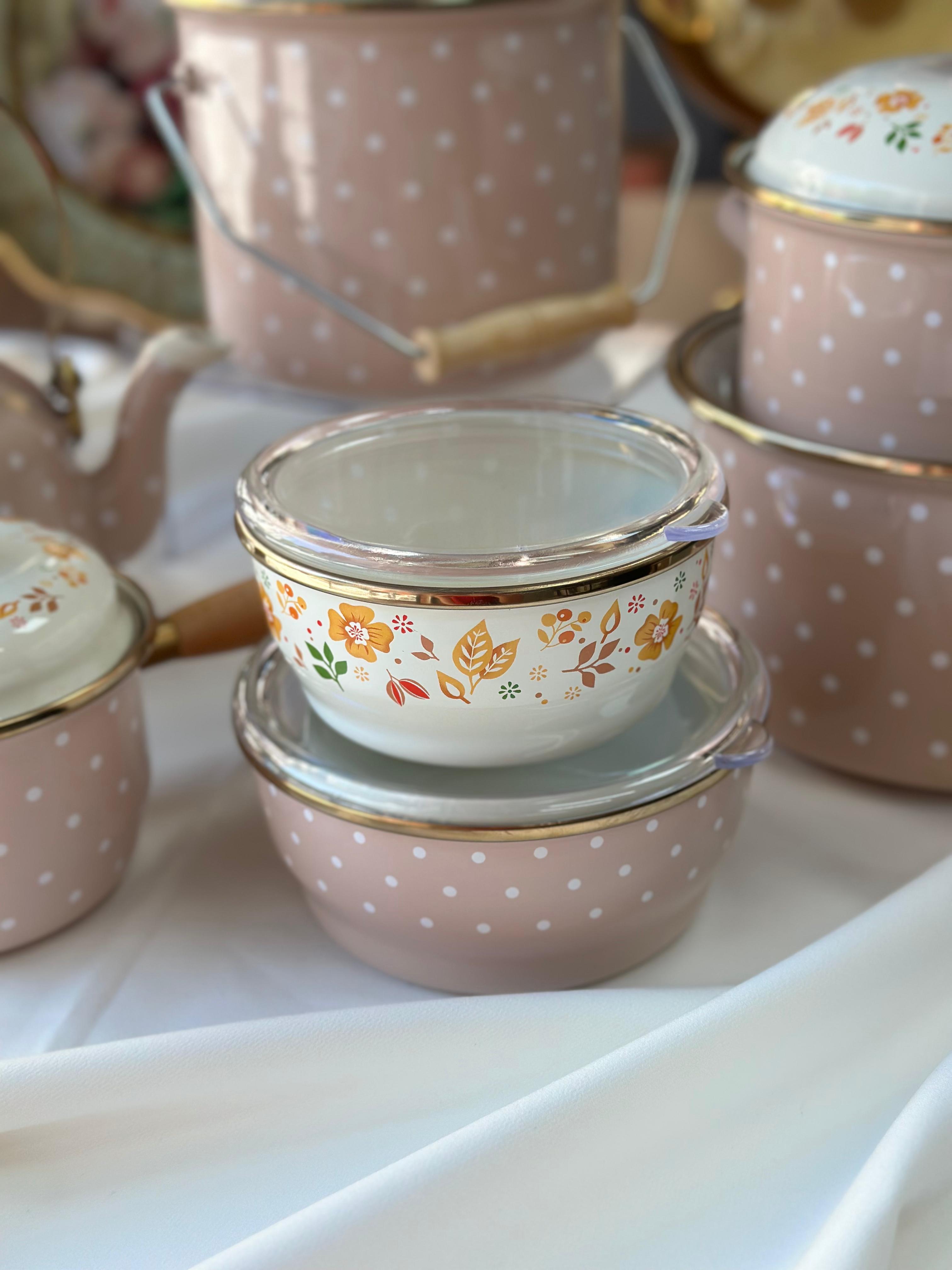 Emaye Amanda Mutfak Seti 7 Parça