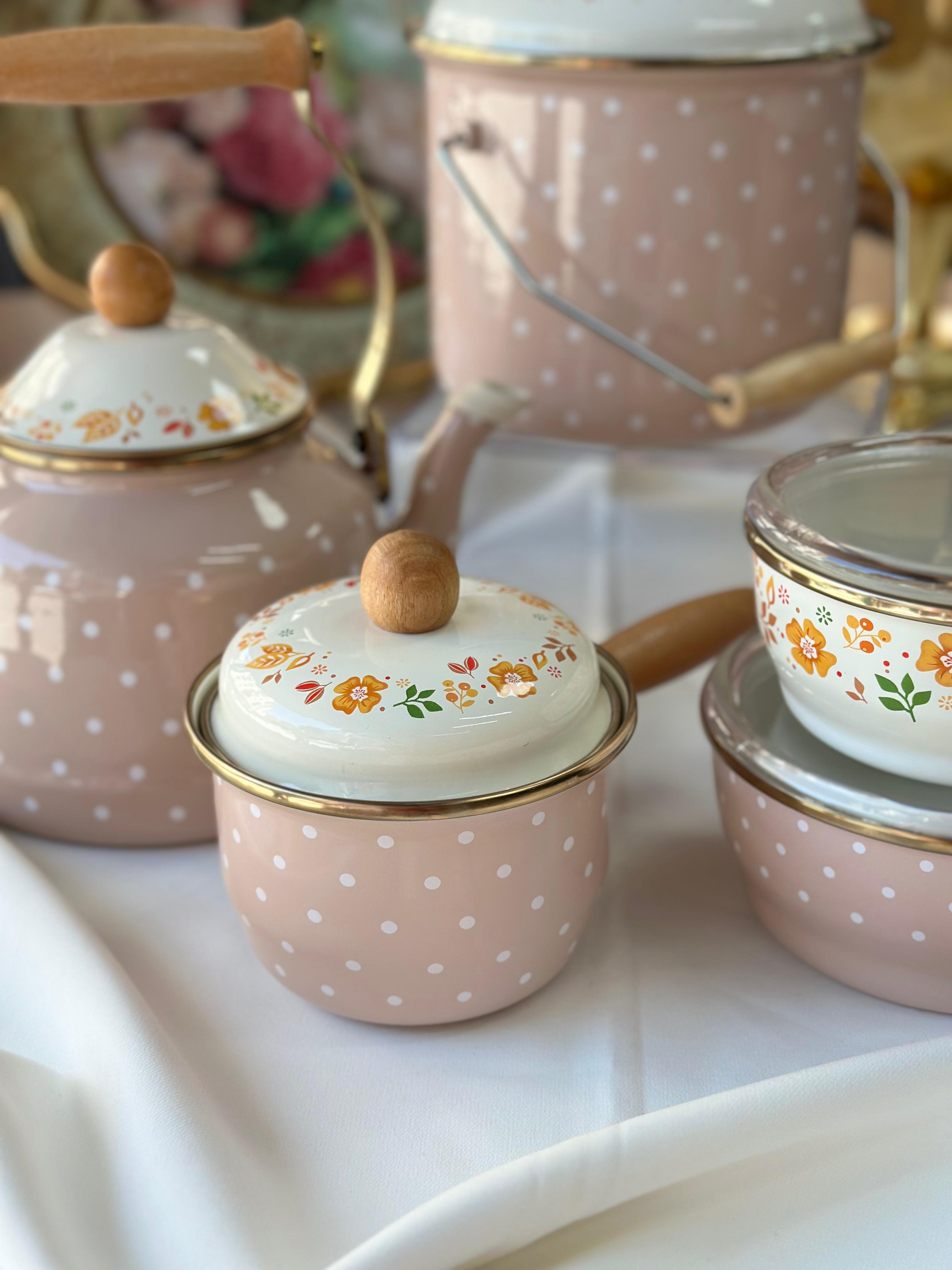 Emaye Amanda Mutfak Seti 7 Parça