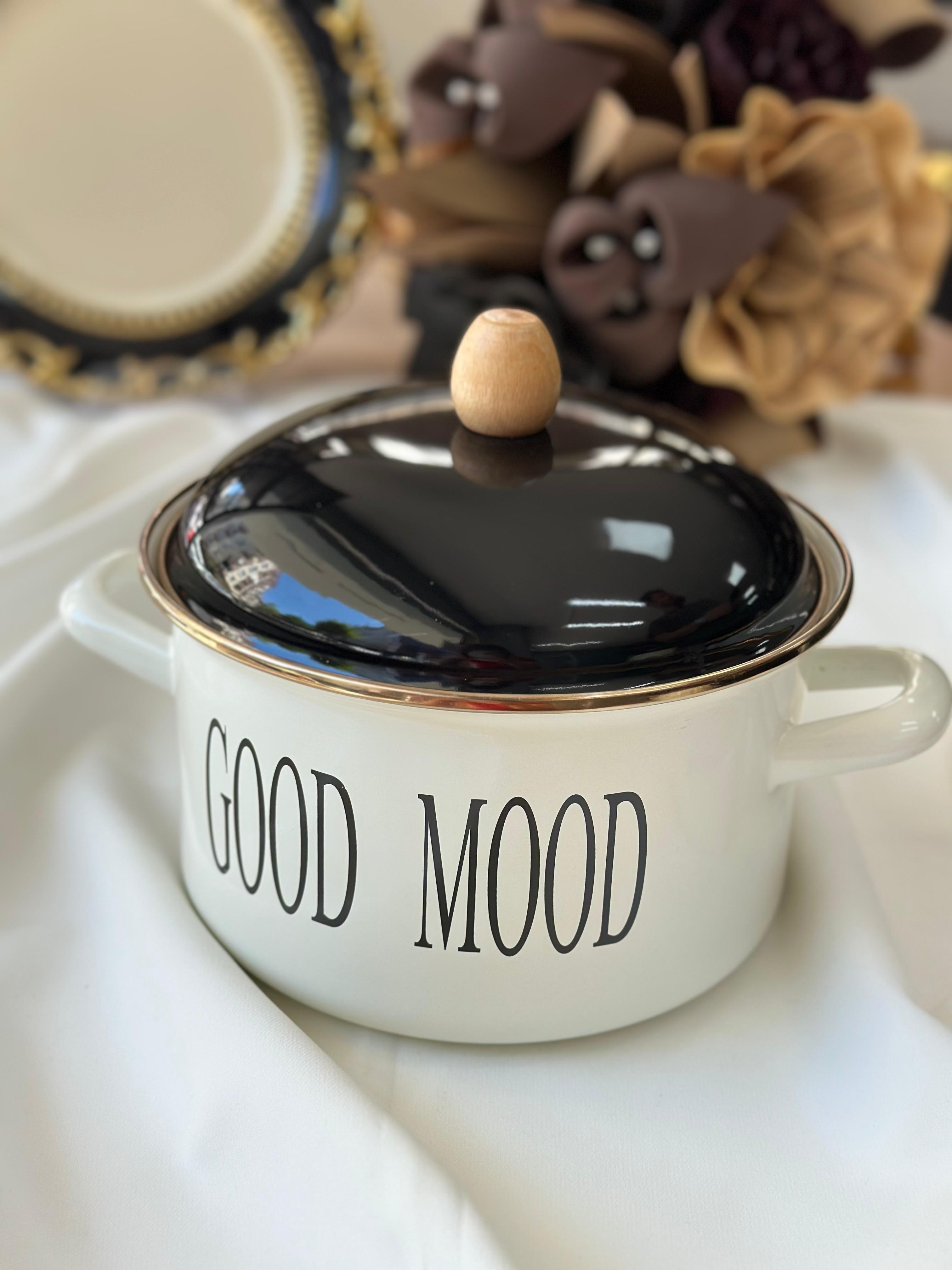 Emaye Motto Tencere 20 Cm