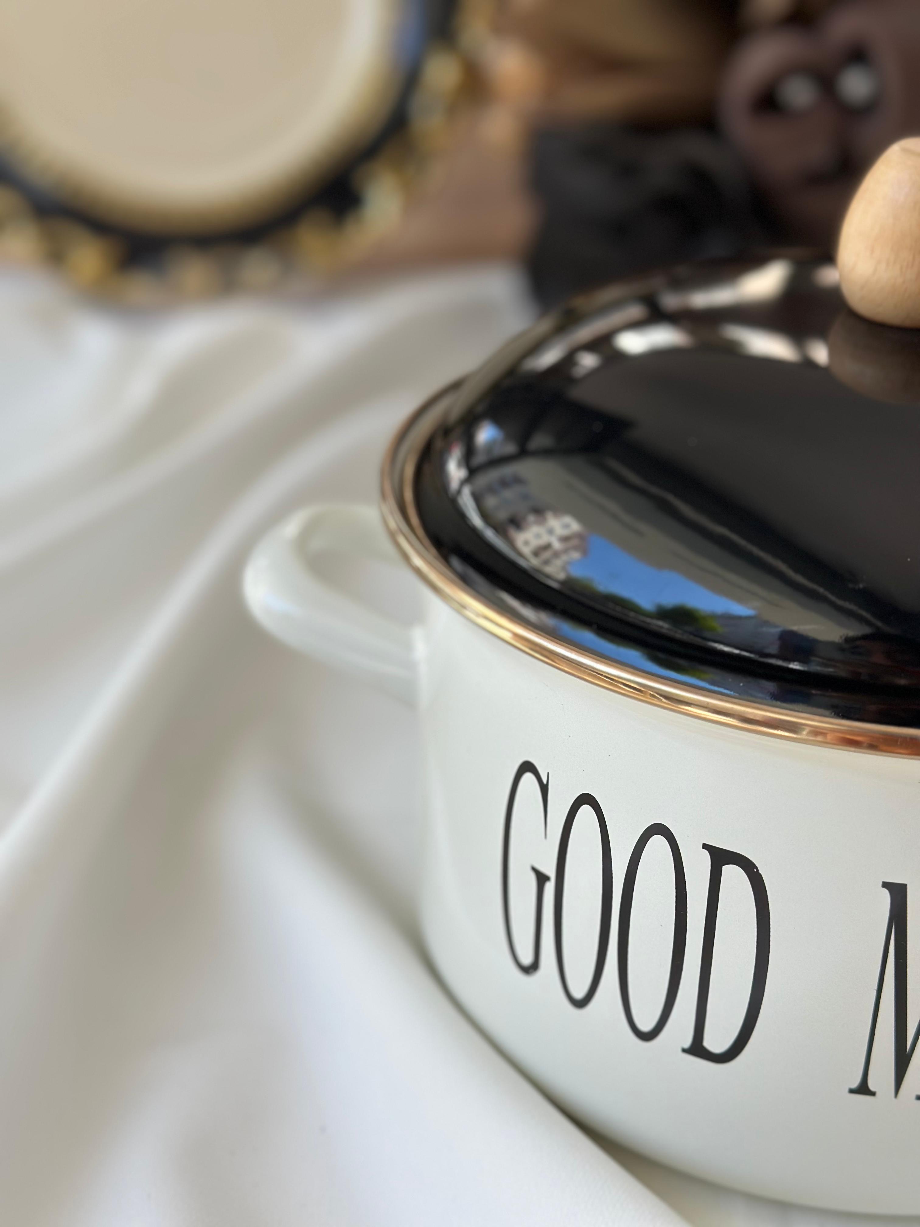 Emaye Motto Tencere 20 Cm