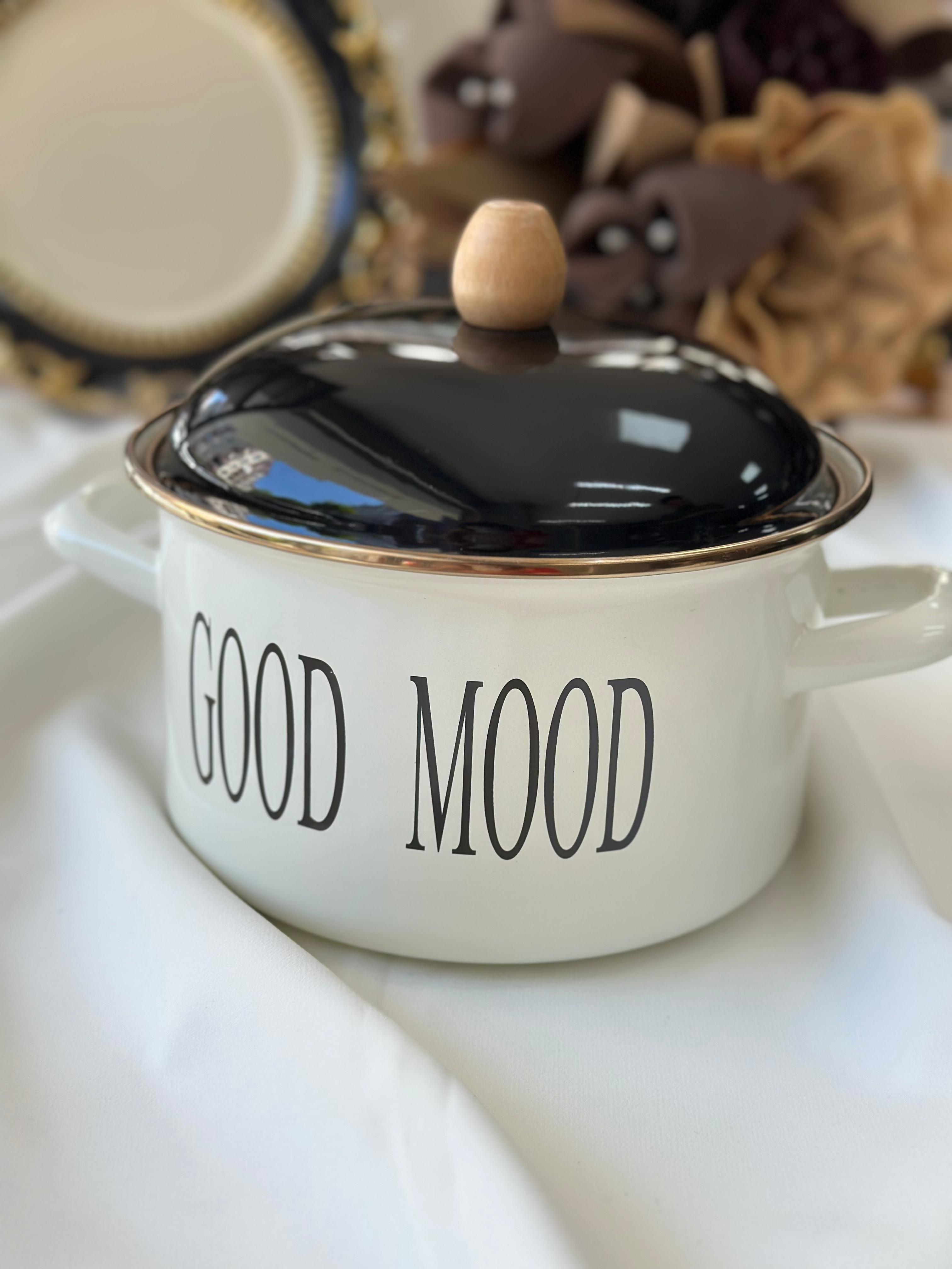 Emaye Motto Tencere 20 Cm