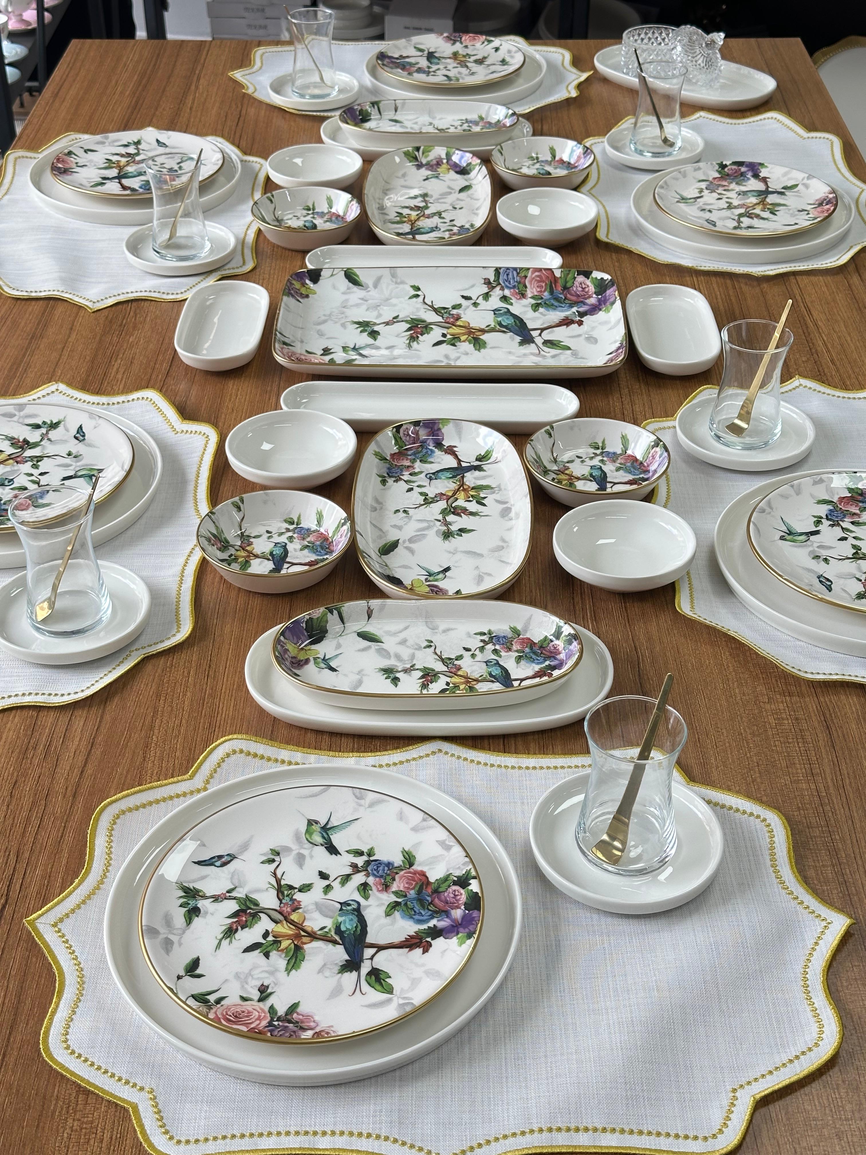 Kahvaltı Takımı 52 Parça 6 Kişilik Flore