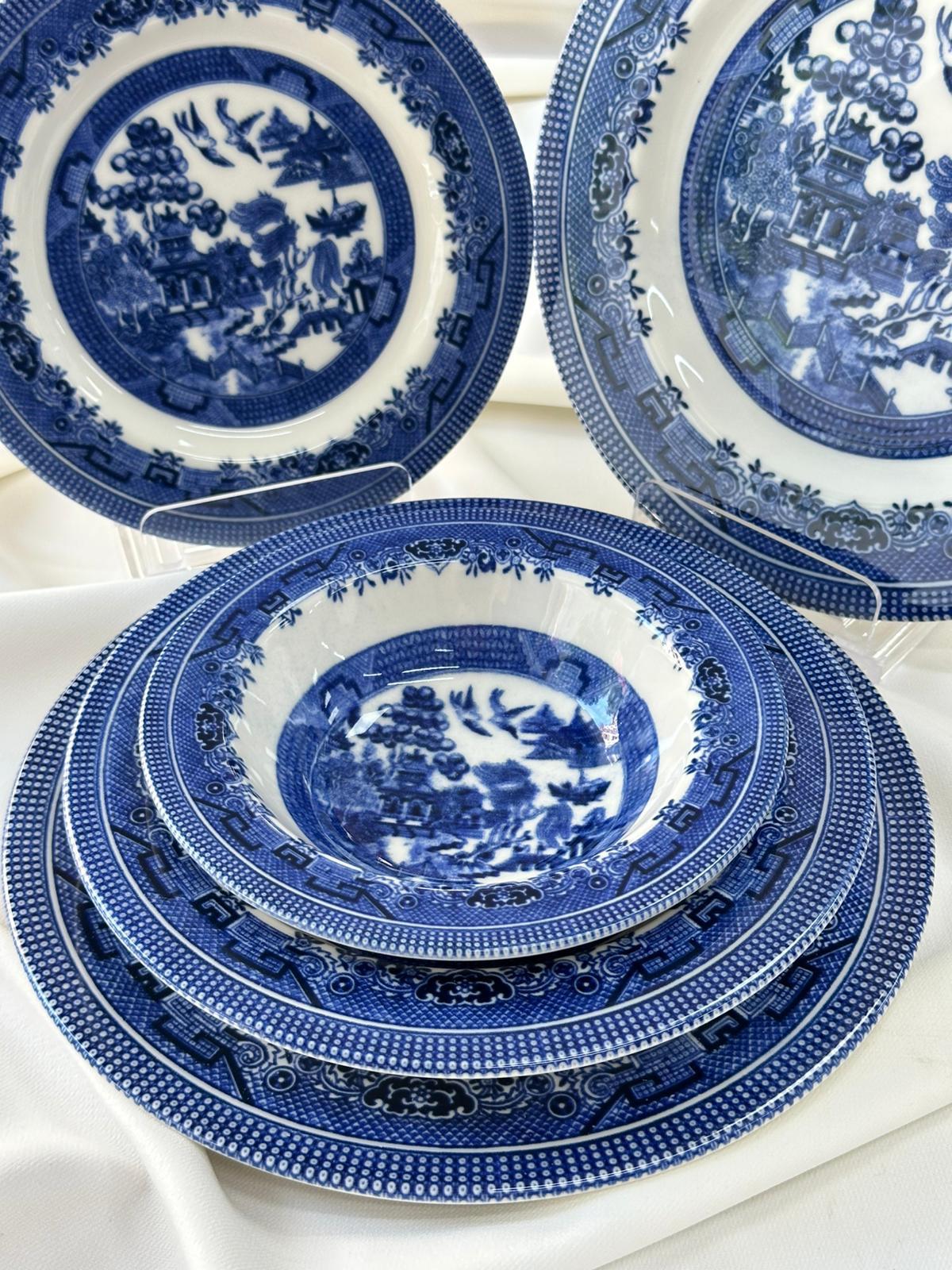 Kosova Yemek Takımı 24 Parça 6 Kişilik Dark Blue Churchill
