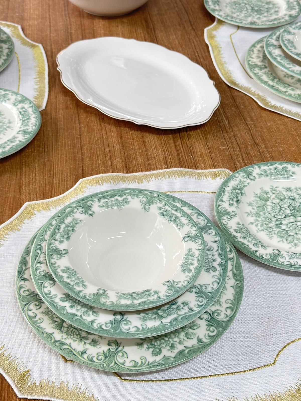 Kosova Yemek Takımı 33 Parça 6 Kişilik Green Rosabella