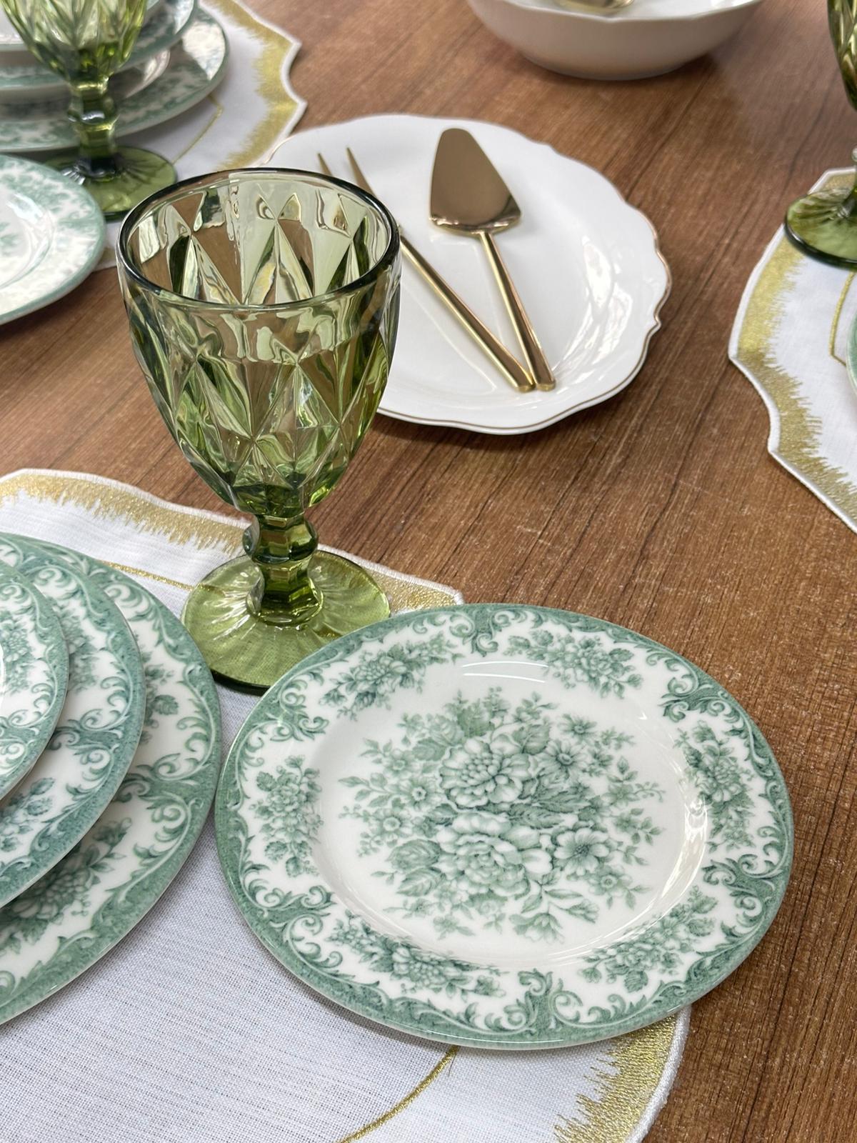 Kosova Yemek Takımı 44 Parça 6 Kişilik Green Rosabella