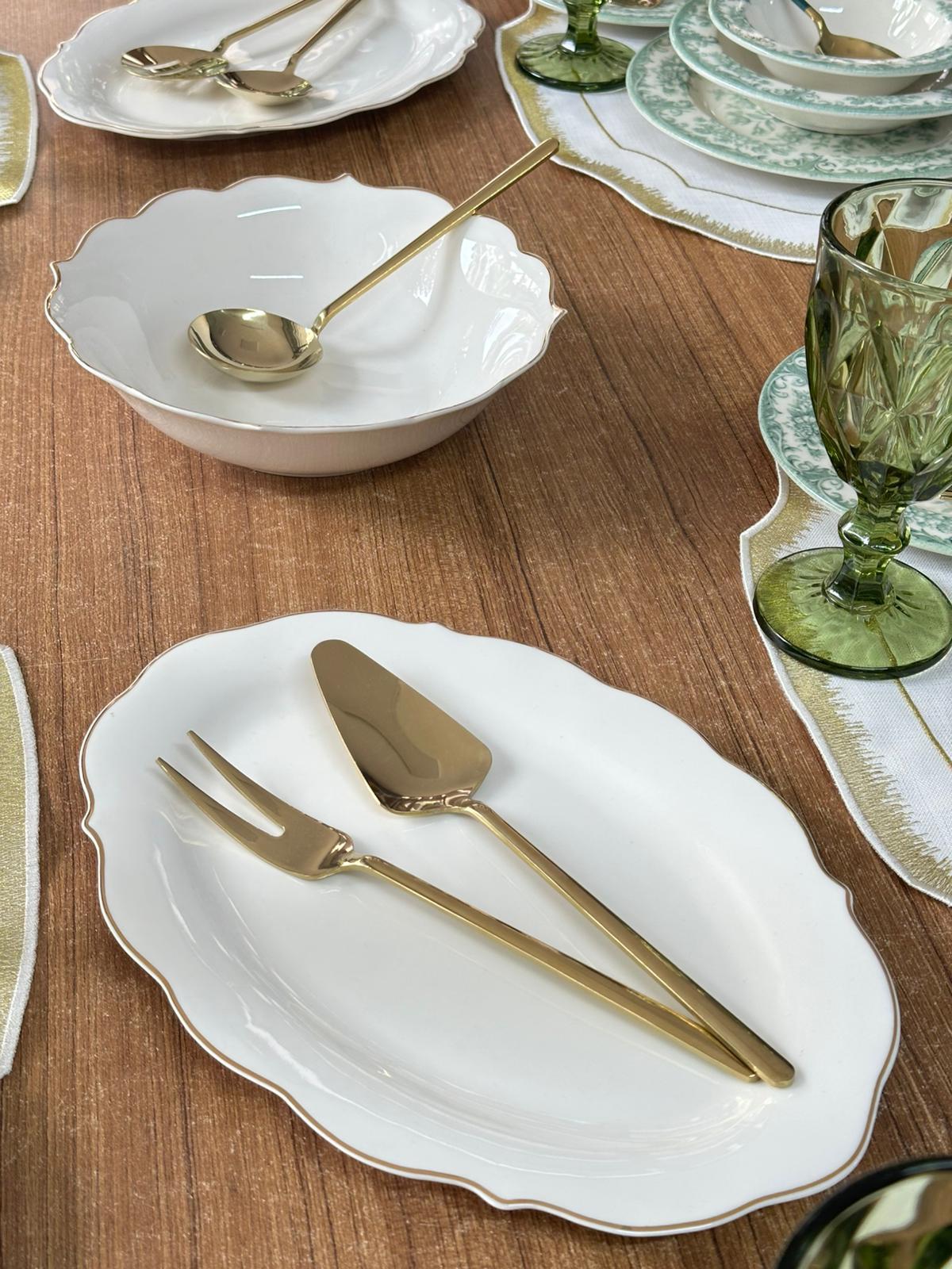 Kosova Yemek Takımı 86 Parça 6 Kişilik Green Rosabella