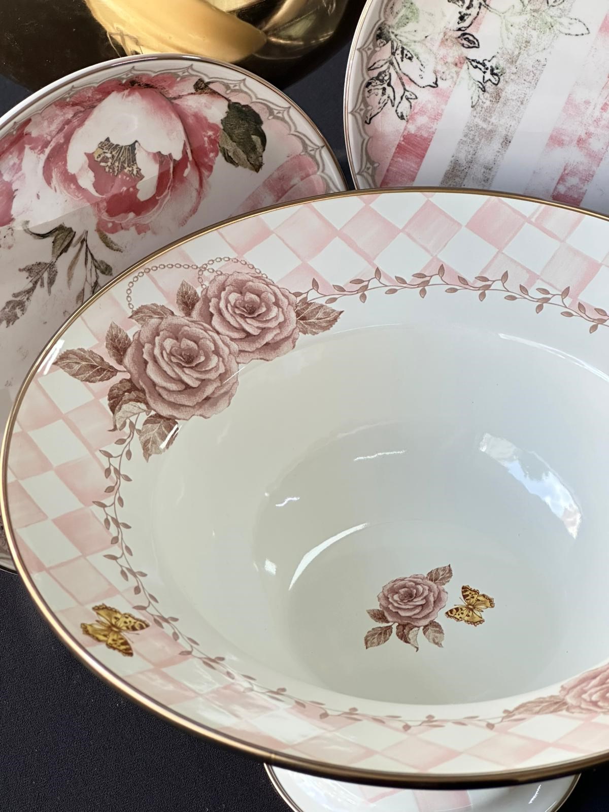 Rosadora Emaye Ayaklı Meyvelik