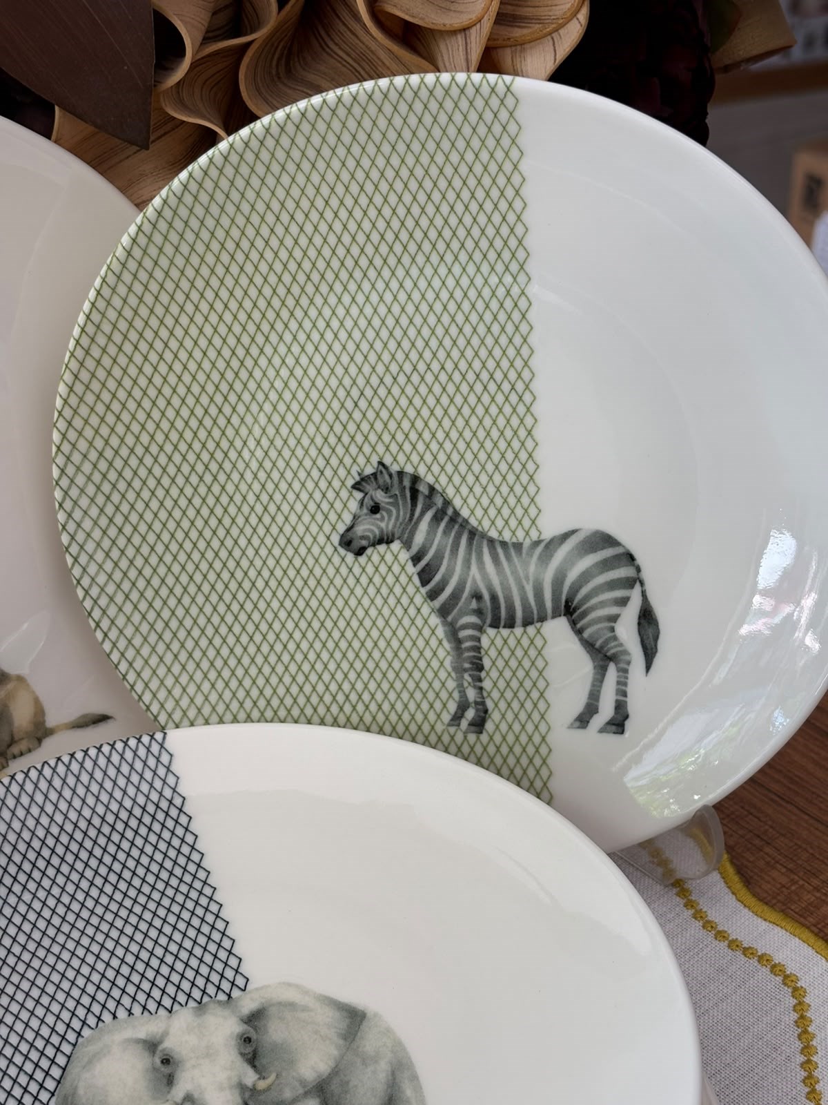 Savanda 6'lı 20 cm Porselen Pasta Tabağı