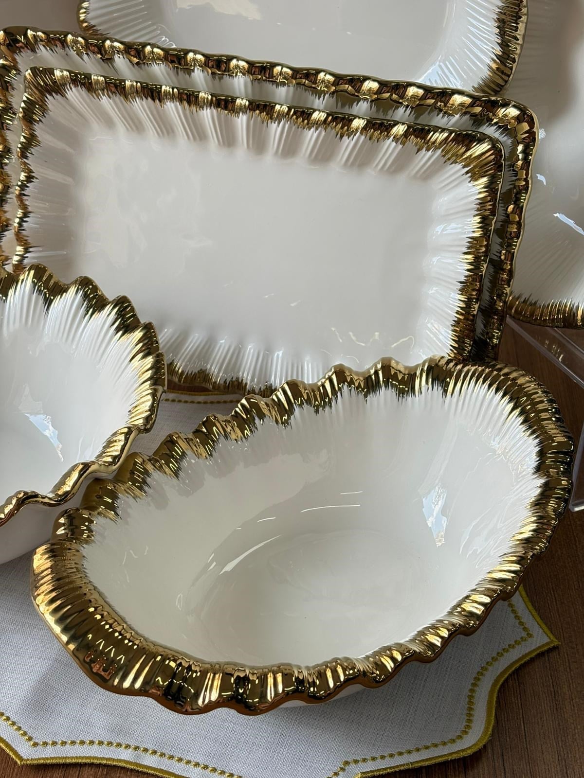 Sofya 7 Parça Gold Servis Seti