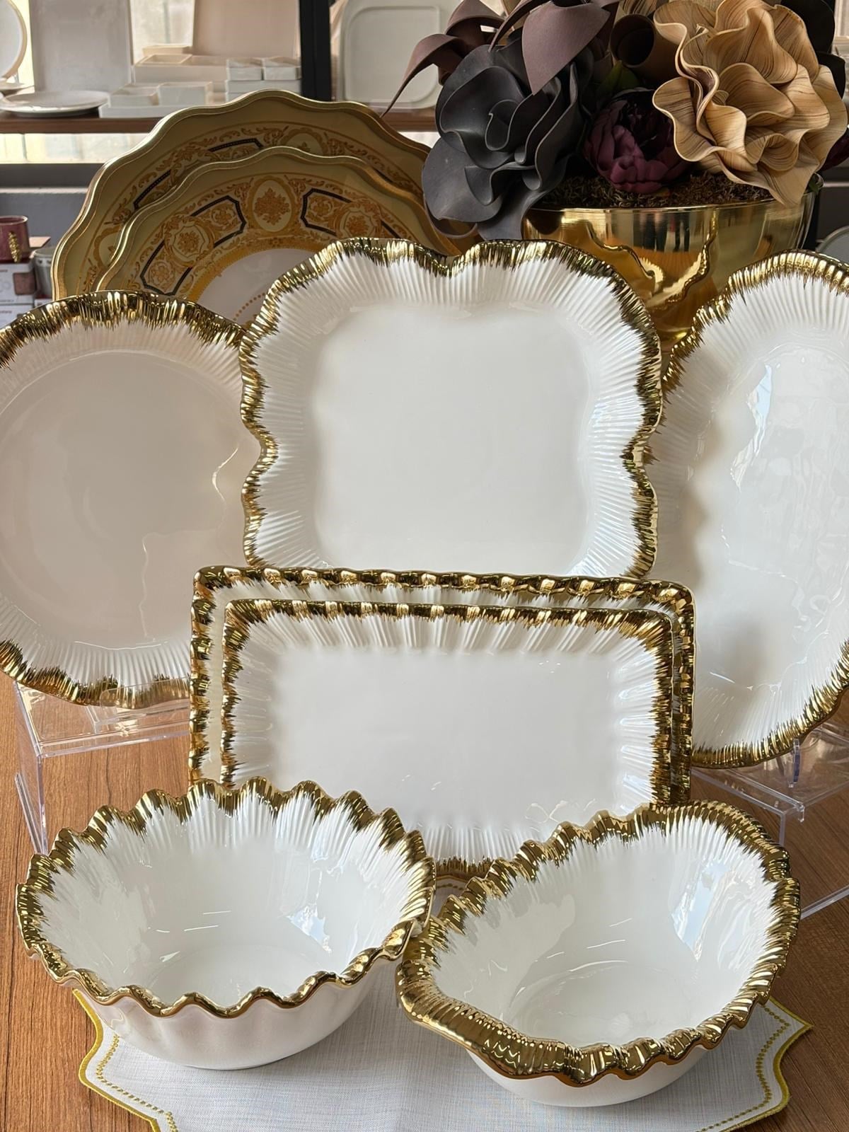 Sofya 7 Parça Gold Servis Seti