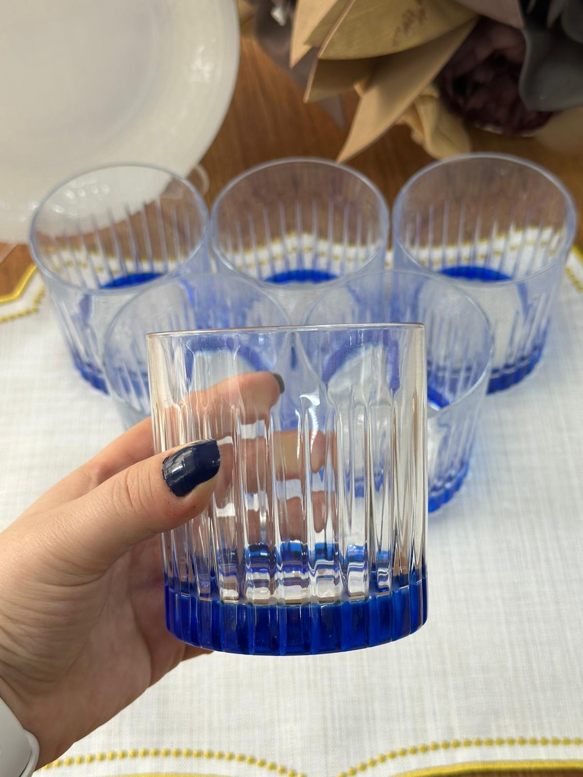 Timeless Mavi 6'lı Su Bardağı