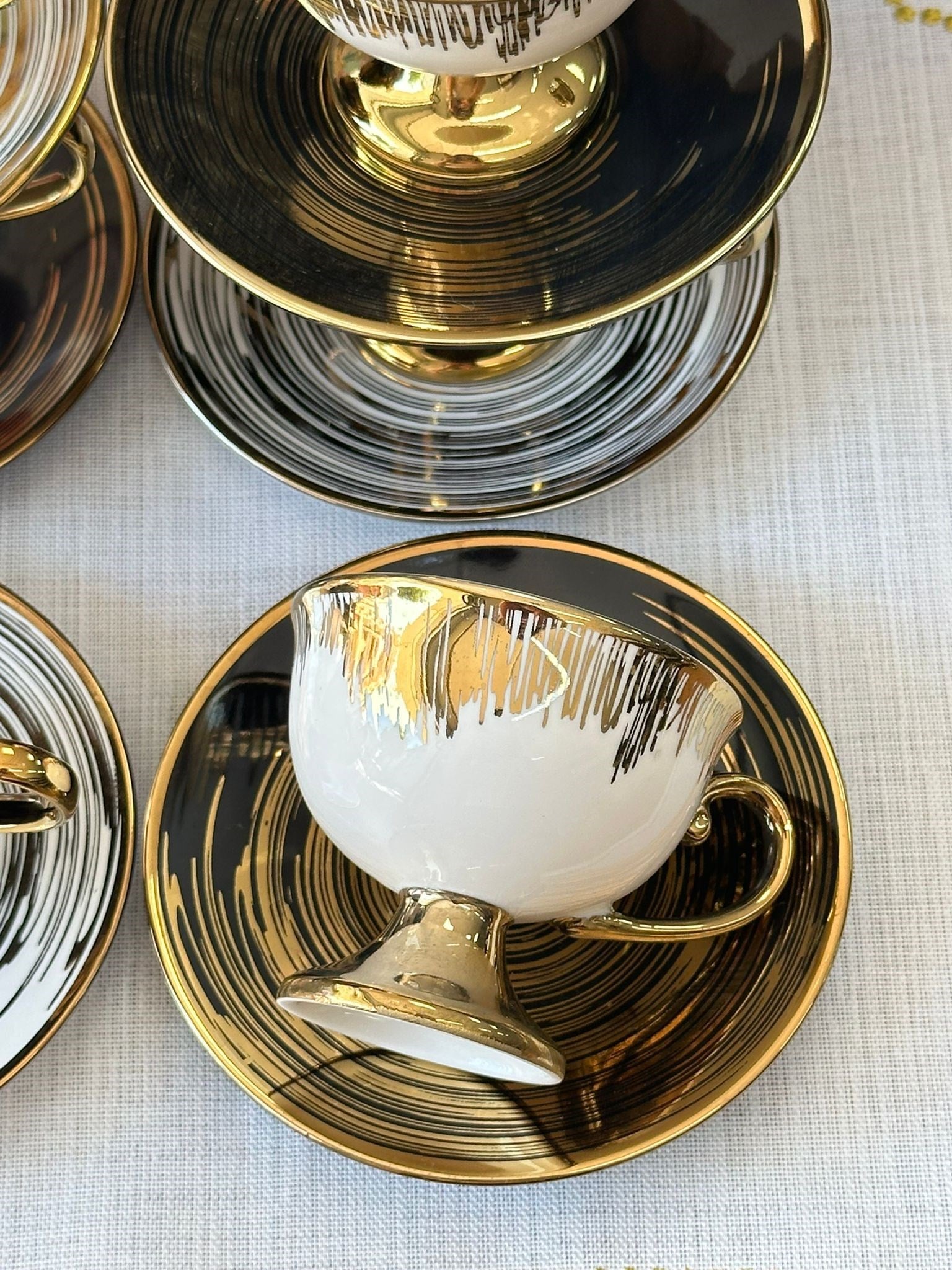 Türk Kahve Fincanı Golden Eclipse  6 Kişilik 12 Parça