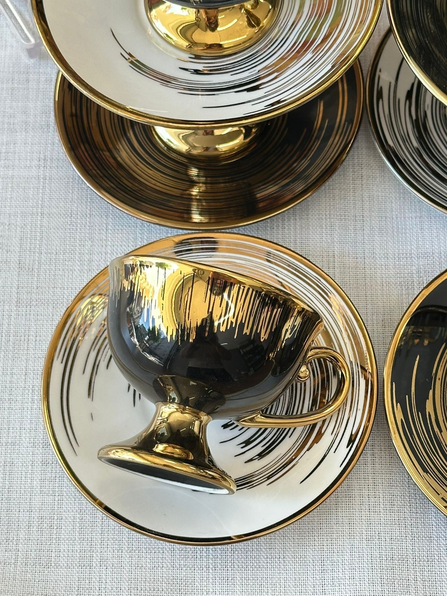 Türk Kahve Fincanı Golden Eclipse  6 Kişilik 12 Parça