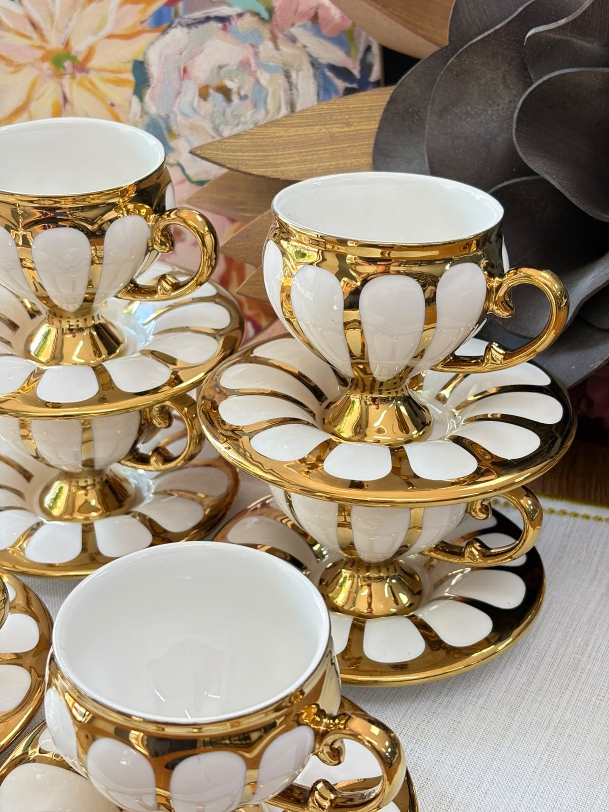Türk Kahve Fincanı Goldies 6 Kişilik 12 Parça