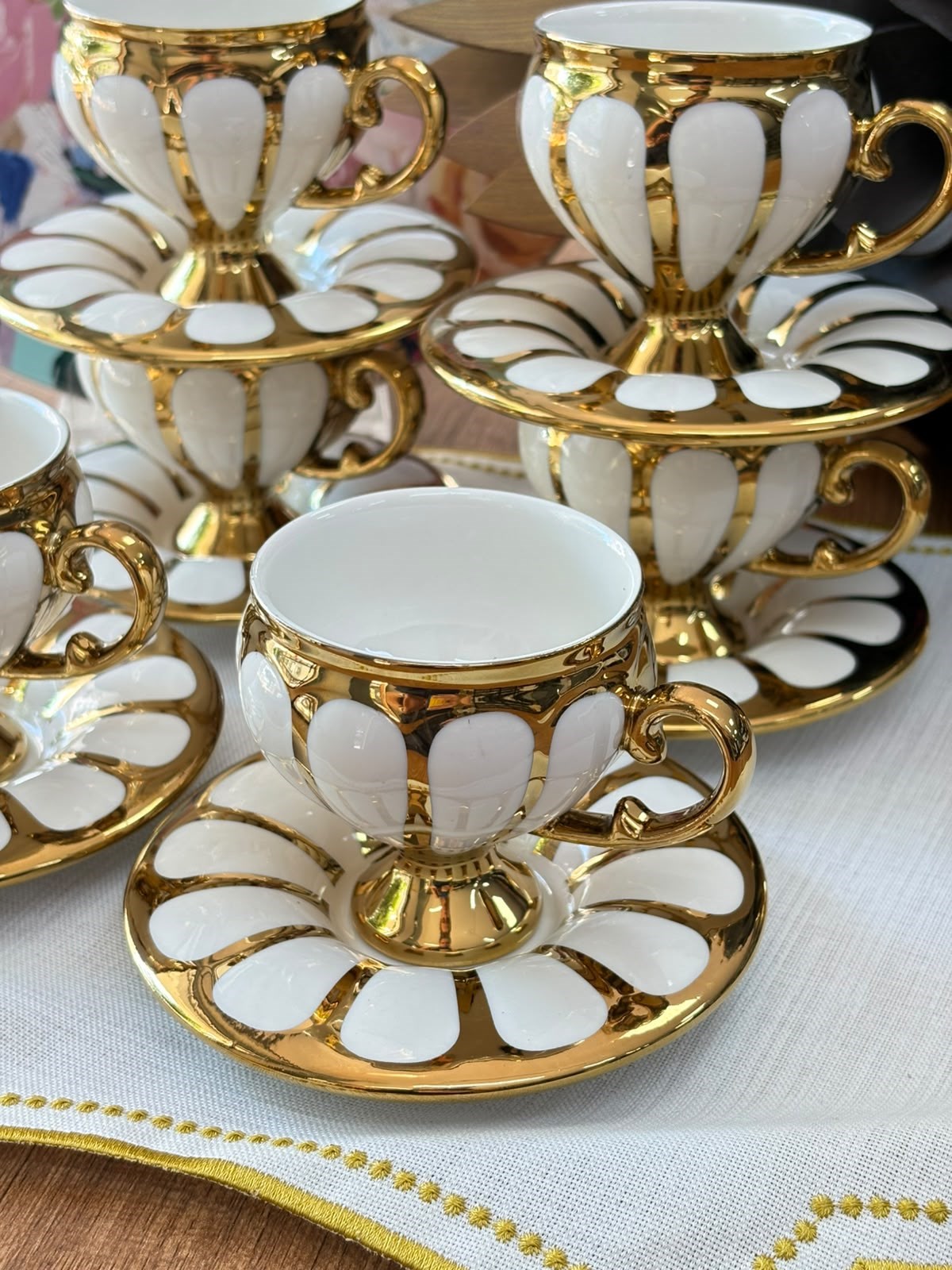 Türk Kahve Fincanı Goldies 6 Kişilik 12 Parça