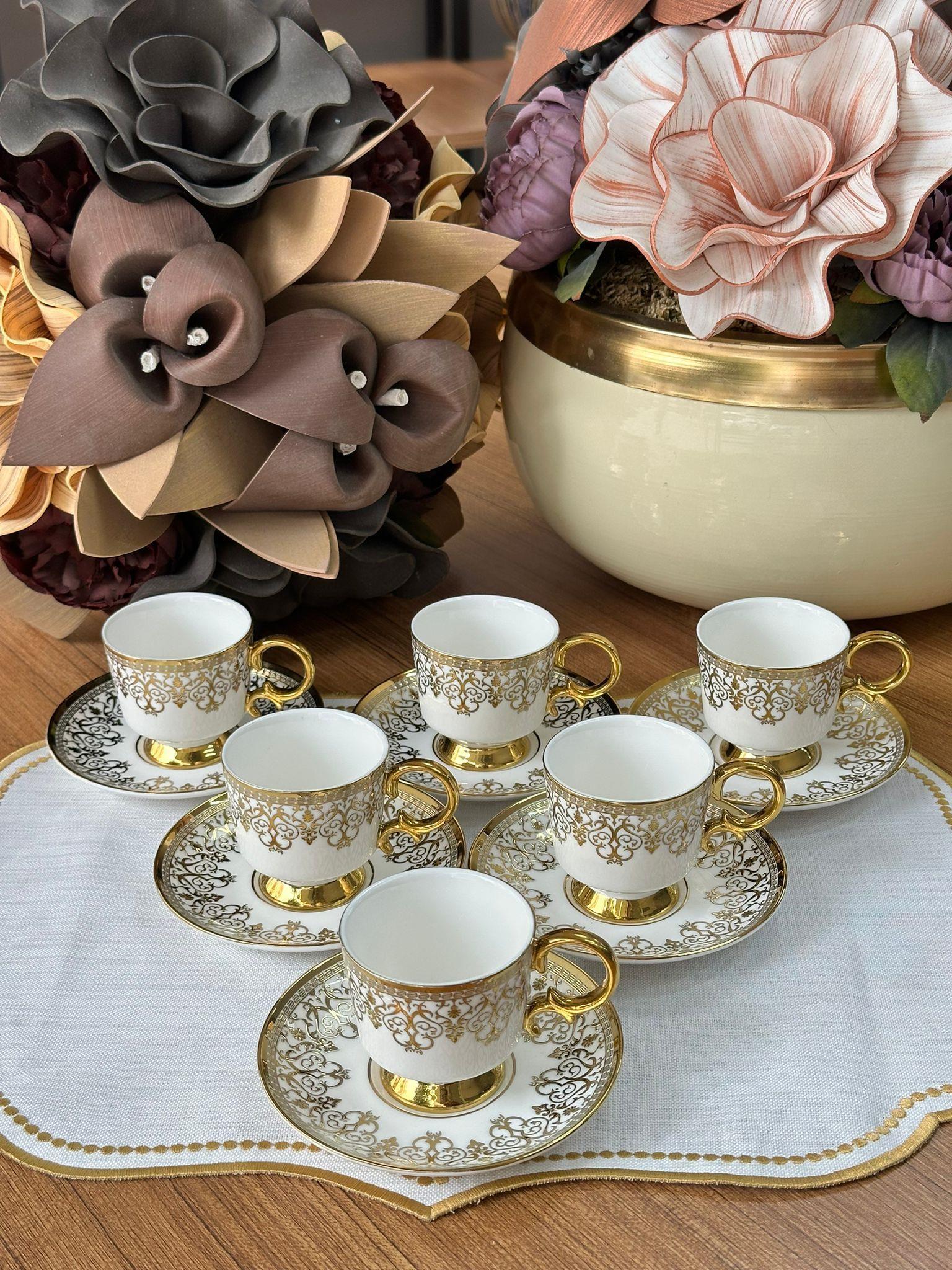 Türk Kahve Fincanı İsabella 6 Kişilik 12 Parça