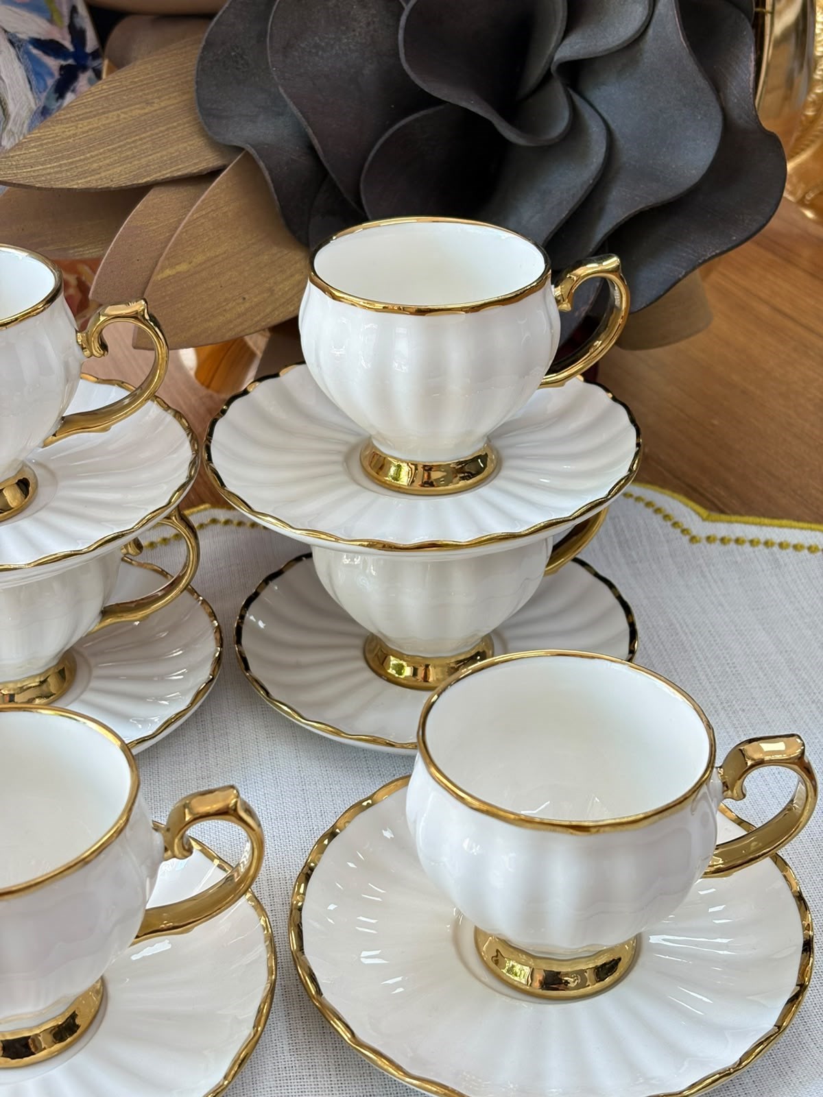 Türk Kahve Fincanı Pearl 6 Kişilik 12 Parça