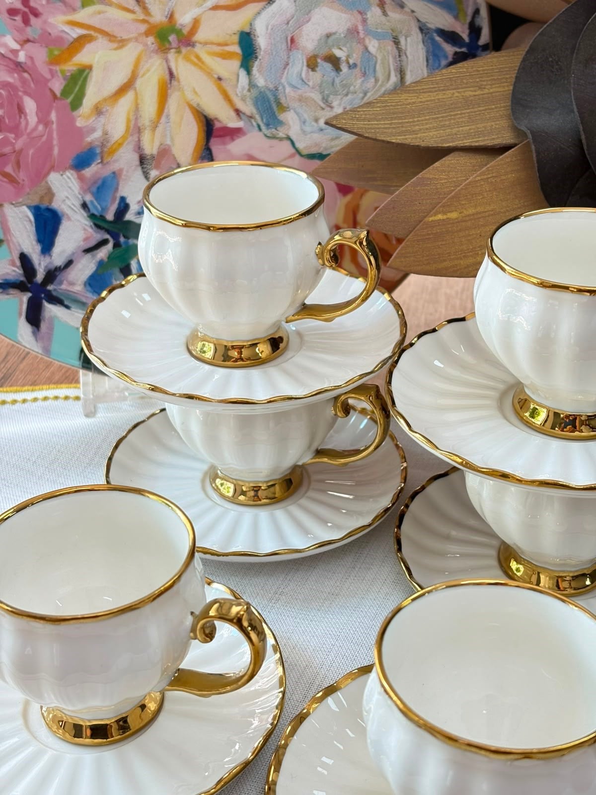Türk Kahve Fincanı Pearl 6 Kişilik 12 Parça