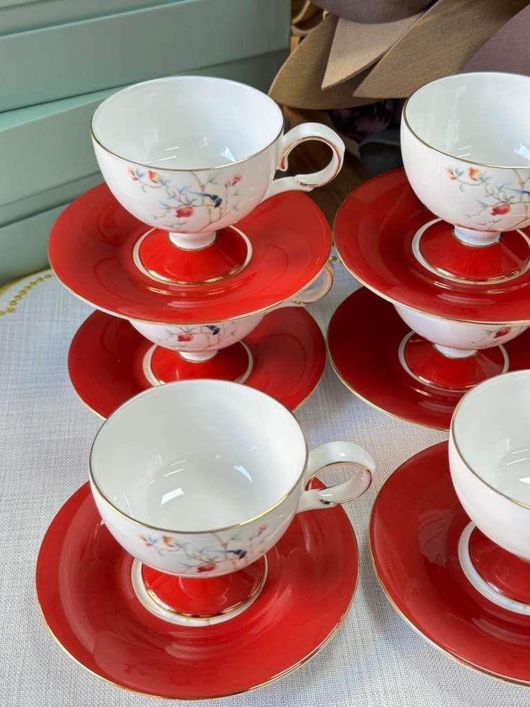 Türk Kahve Fincanı Veronica Amour 6 Kişilik 12 Parça