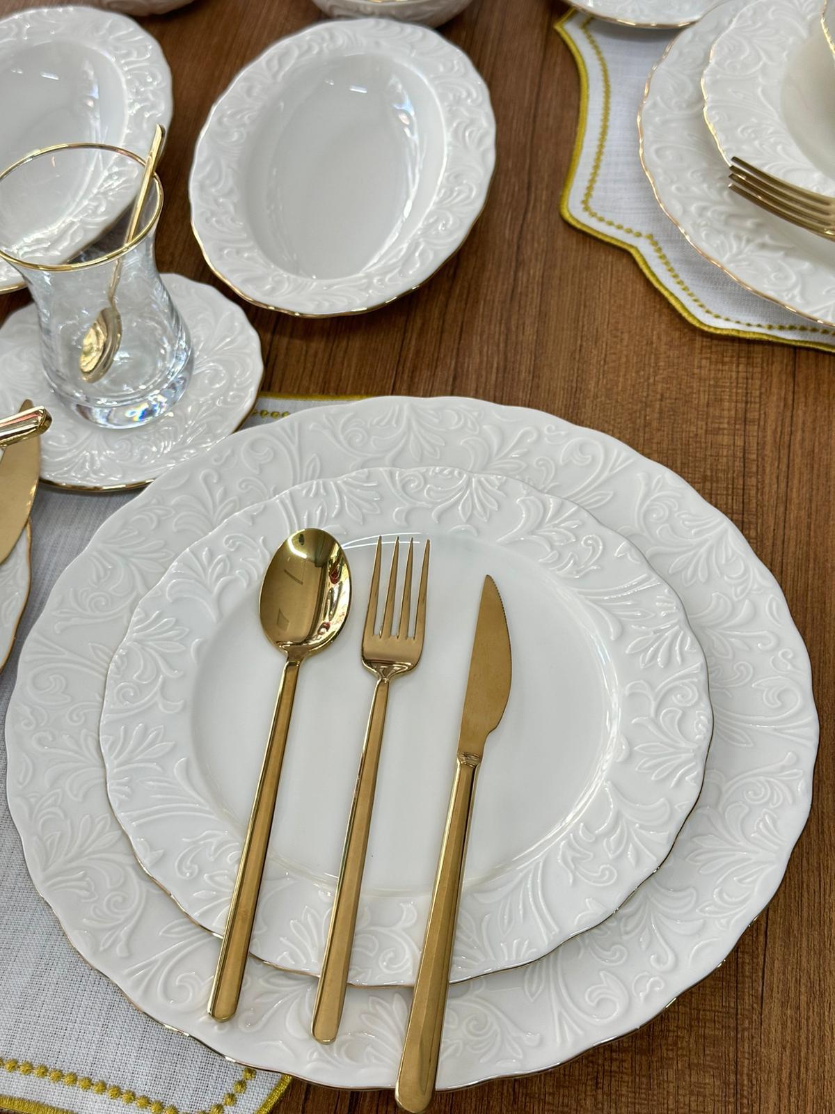 Yemek & Kahvaltı Takımı 213 Parça 12 Kişilik Rose