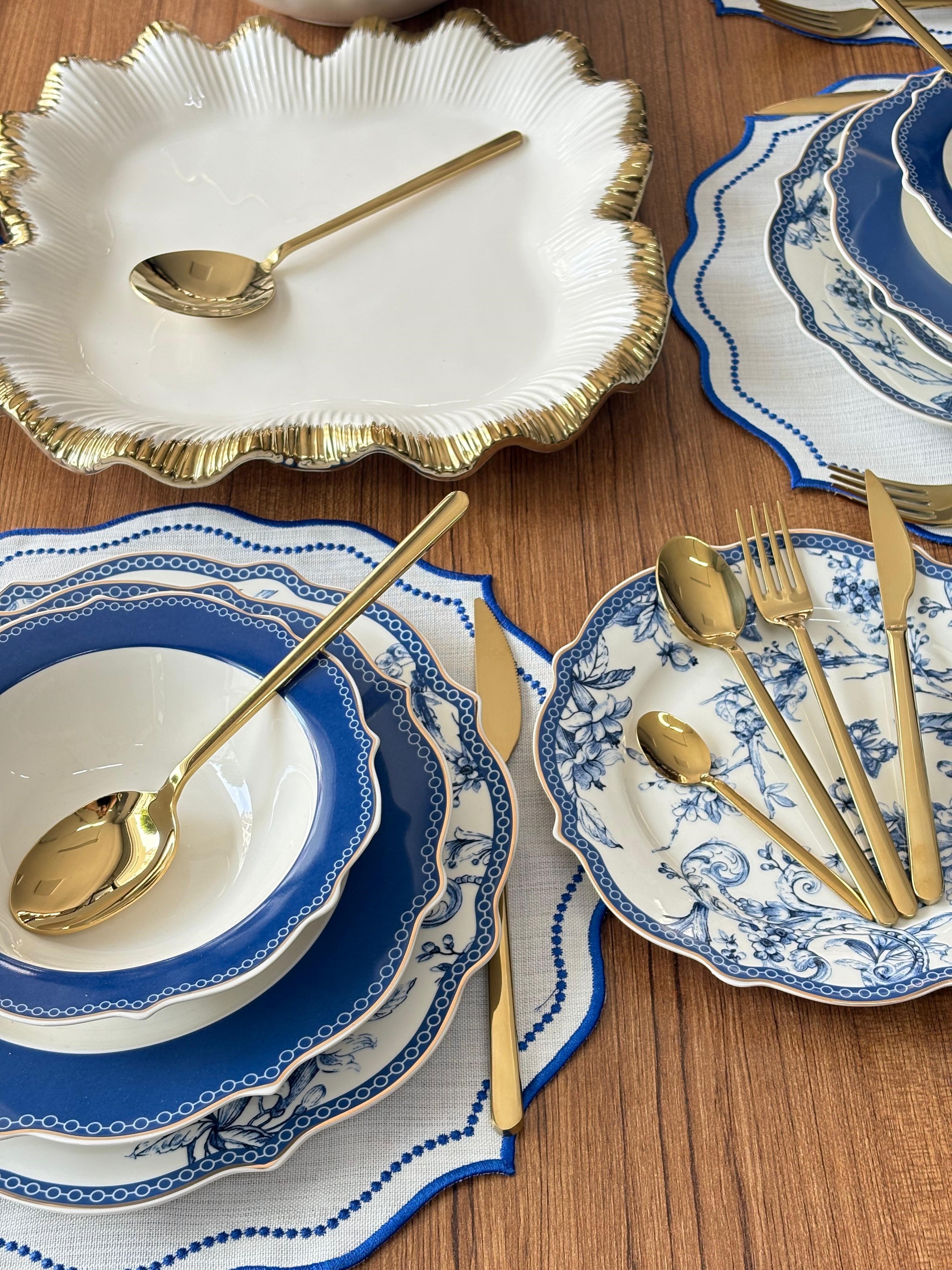 Yemek Takımı 156 Parça 12 Kişilik Blue Life