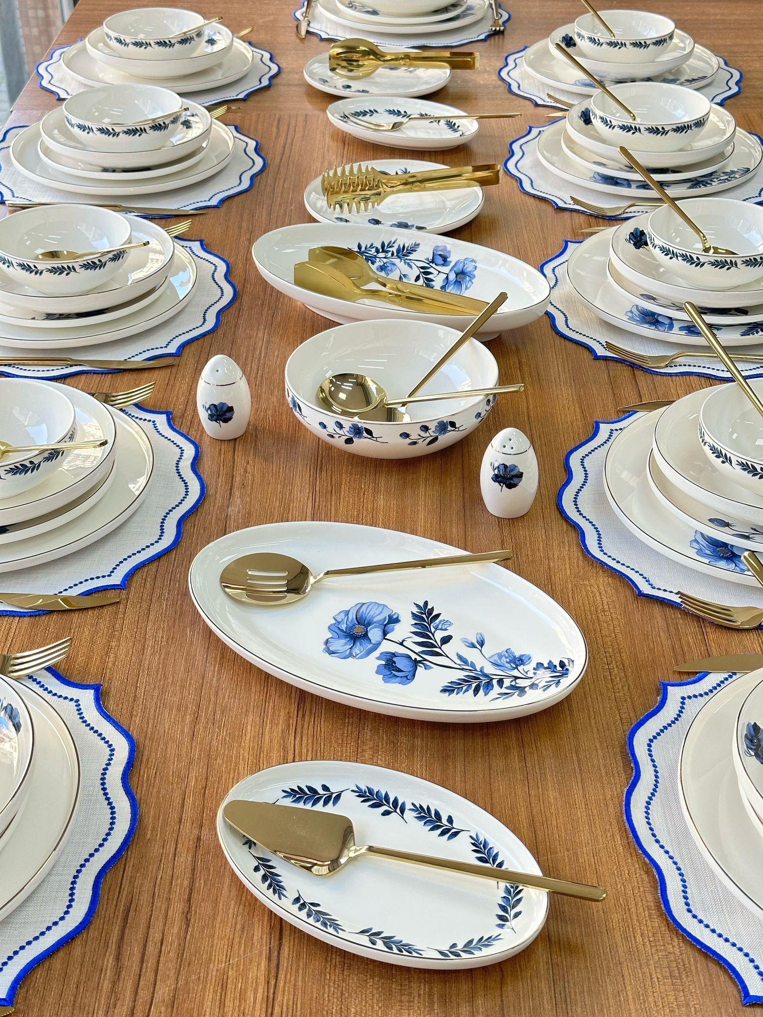 Yemek Takımı 159 Parça 12 Kişilik Blue Violet