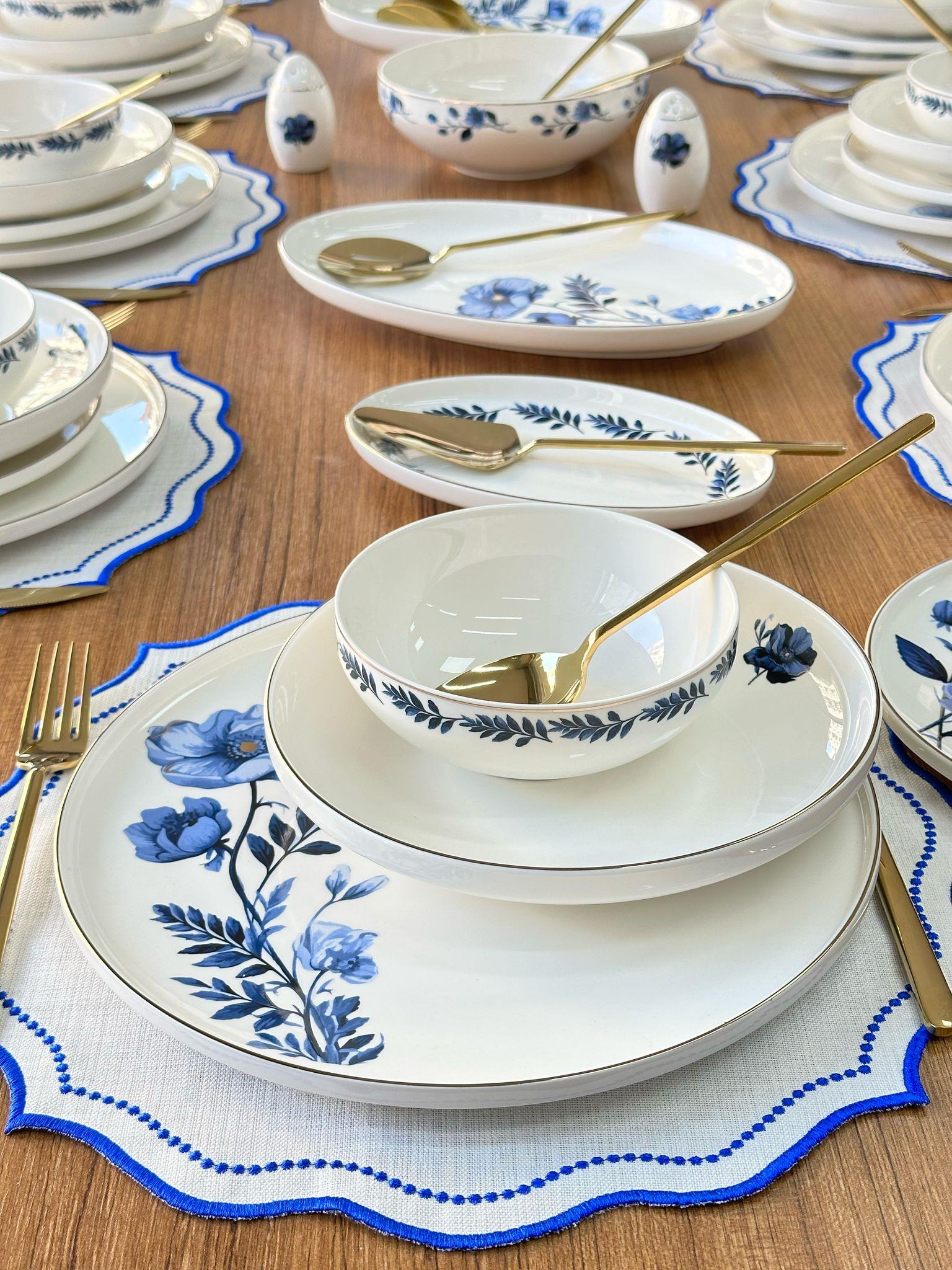 Yemek Takımı 159 Parça 12 Kişilik Blue Violet