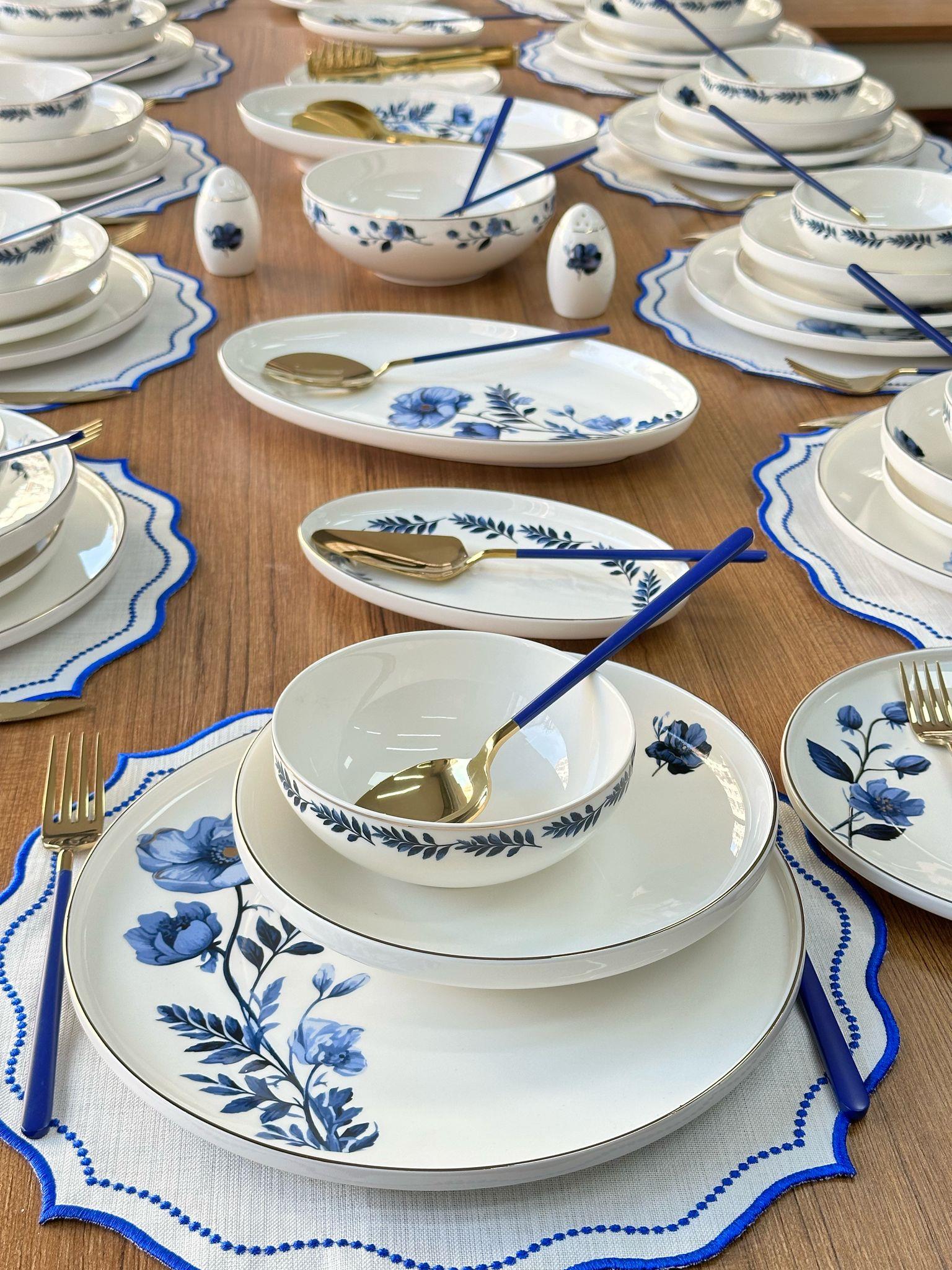 Yemek Takımı 159 Parça 12 Kişilik Blue Violet