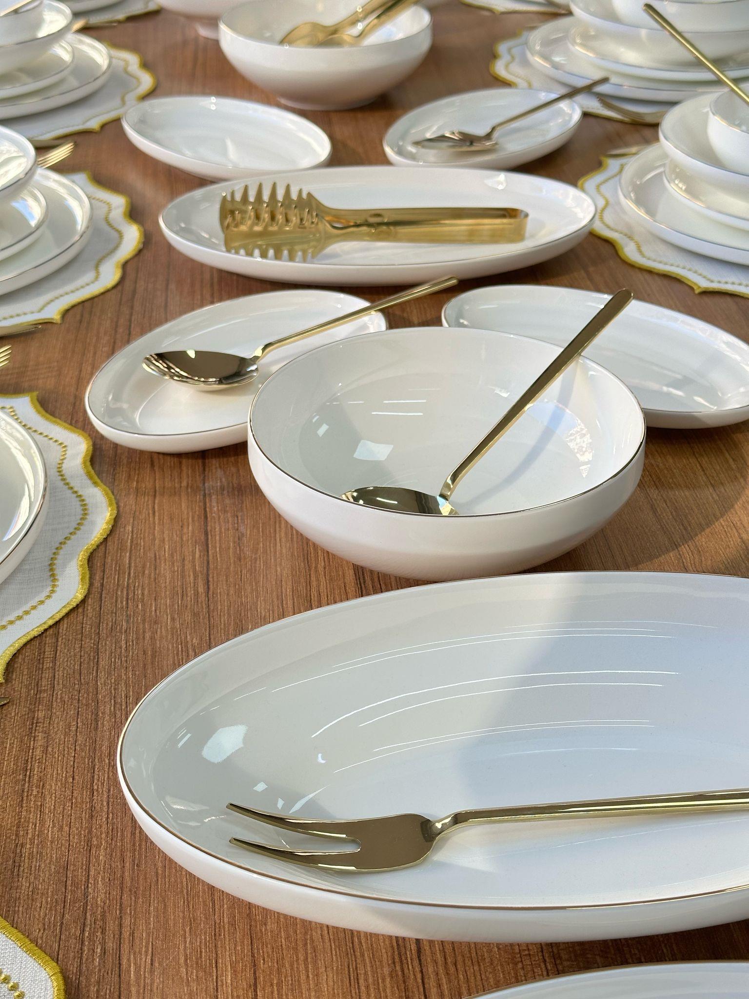 Yemek Takımı 163 Parça 12 Kişilik Bella Gold