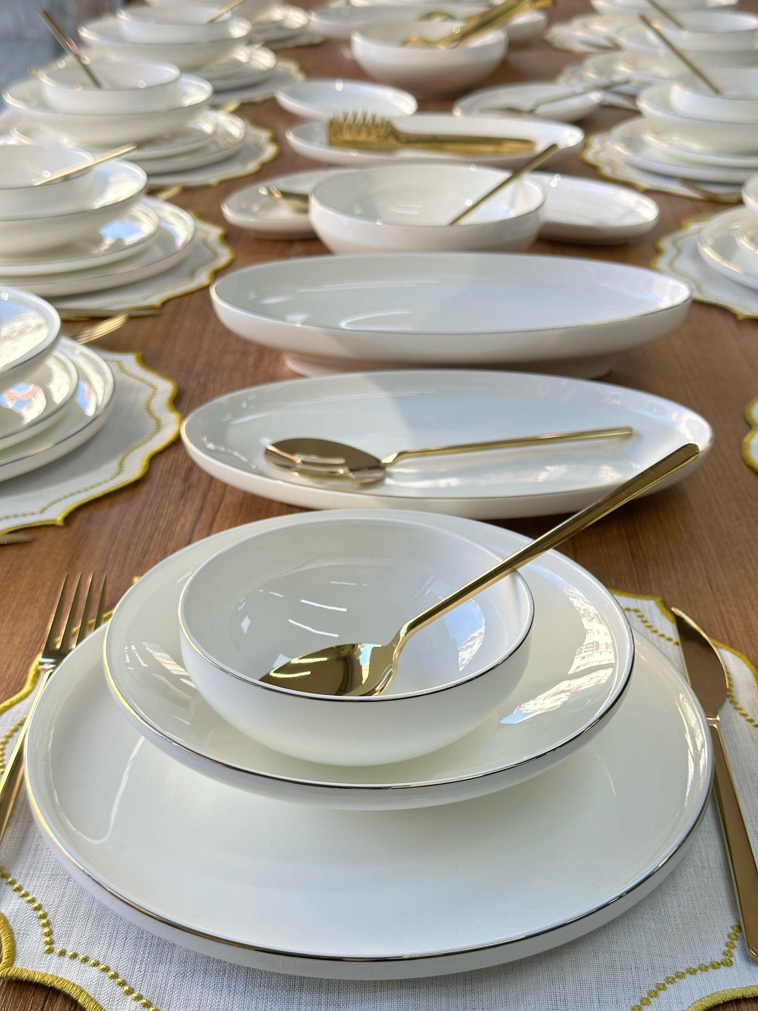 Yemek Takımı 163 Parça 12 Kişilik Bella Gold