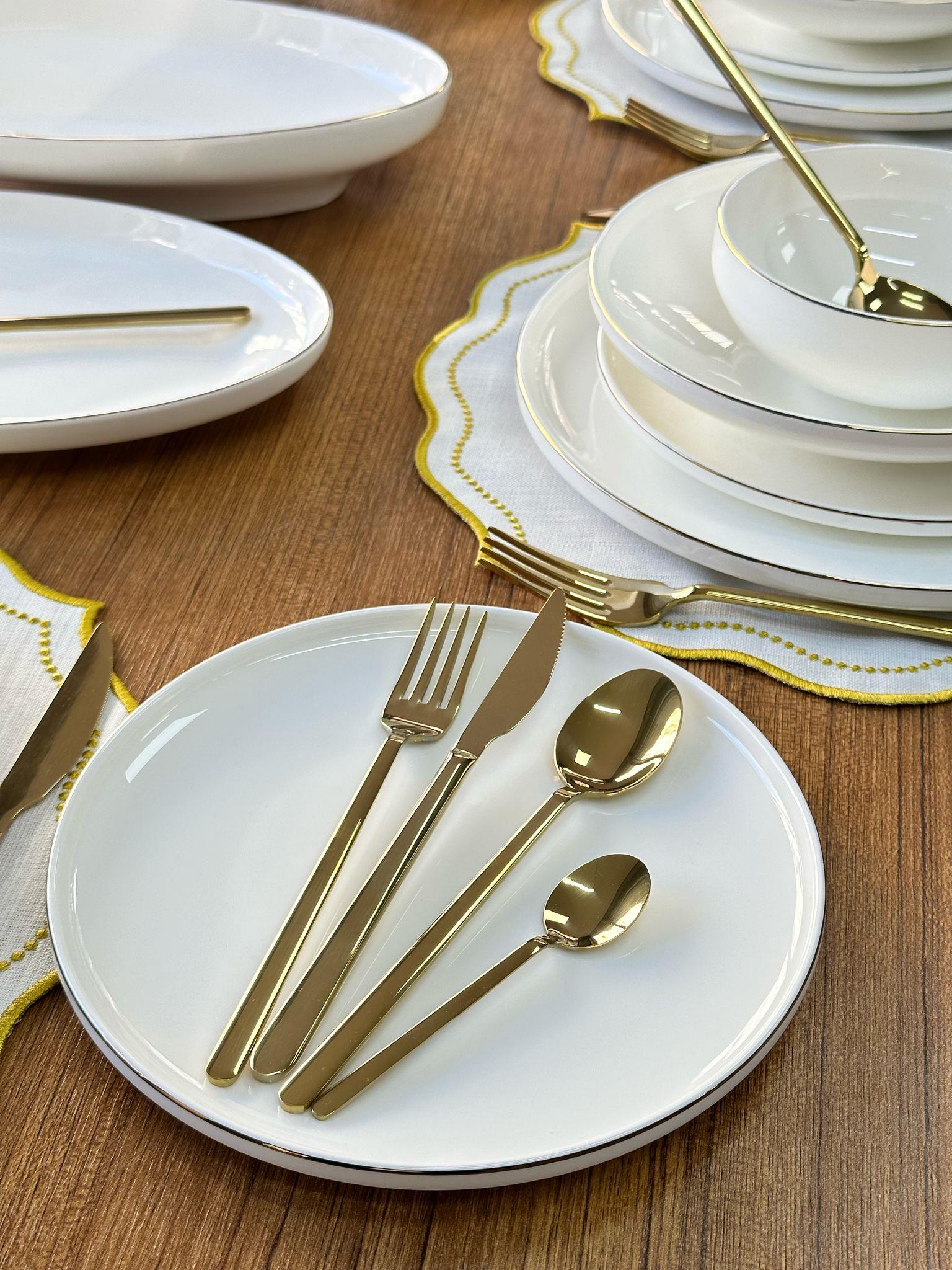 Yemek Takımı 163 Parça 12 Kişilik Bella Gold