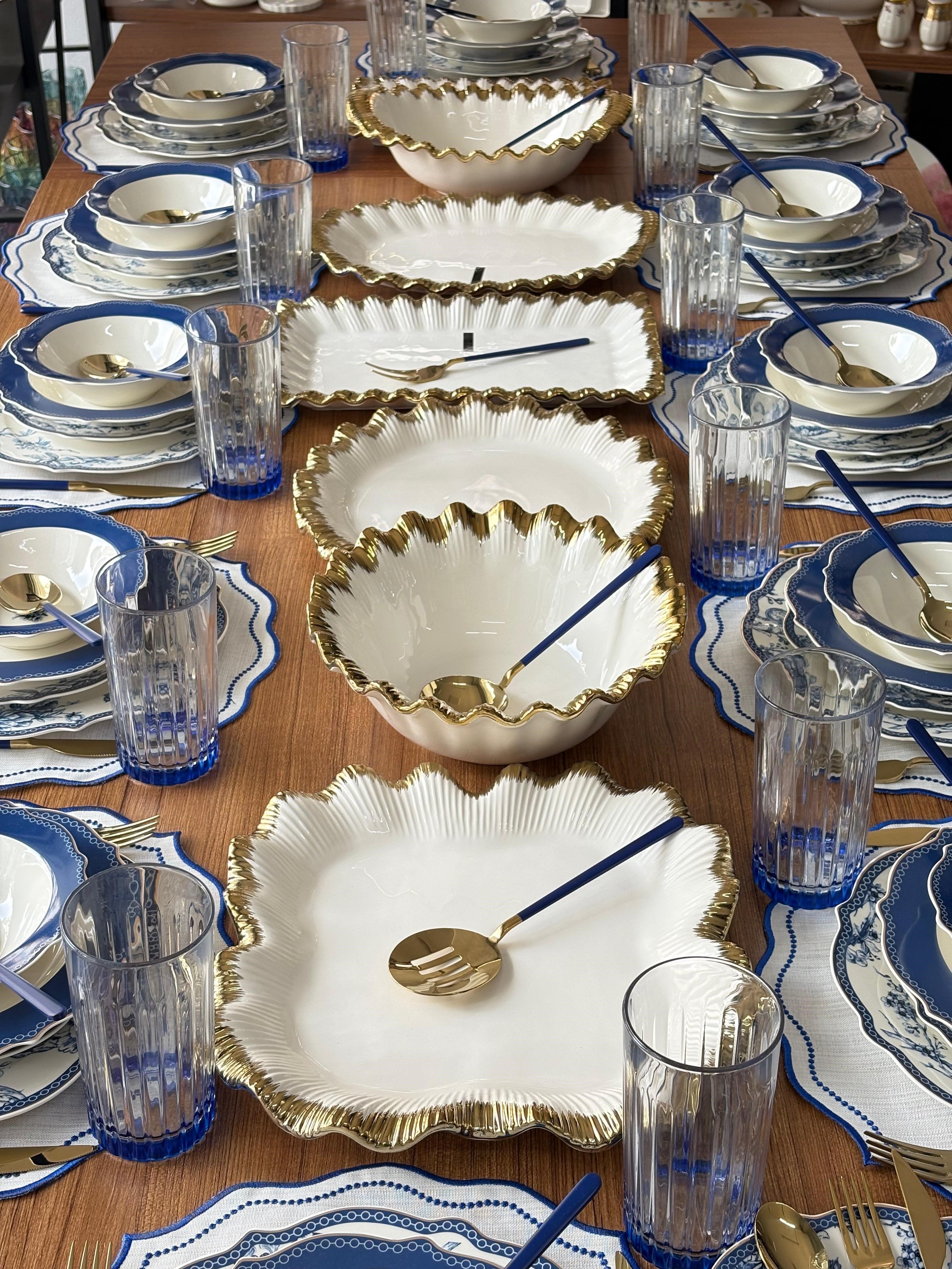 Yemek Takımı 168 Parça 12 Kişilik Blue Life