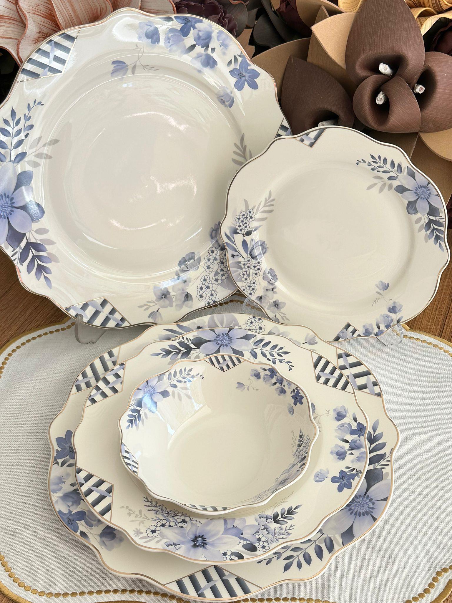 Yemek Takımı 24 Parça 6 Kişilik Blue Garden