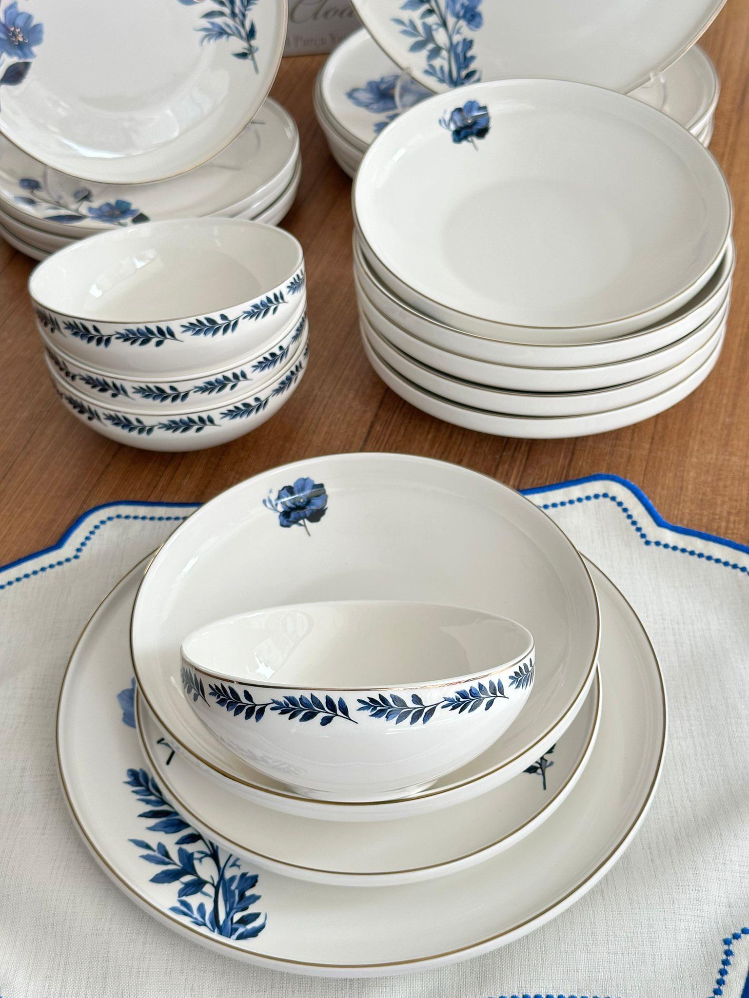 Yemek Takımı 24 Parça 6 Kişilik Blue Violet